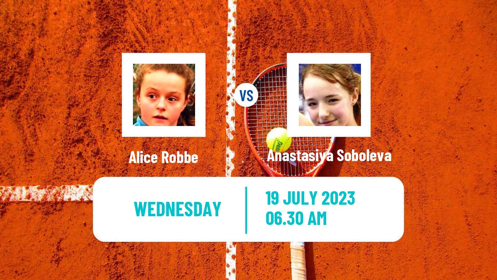 Tennis ITF W25 Darmstadt Women Alice Robbe - Anastasiya Soboleva