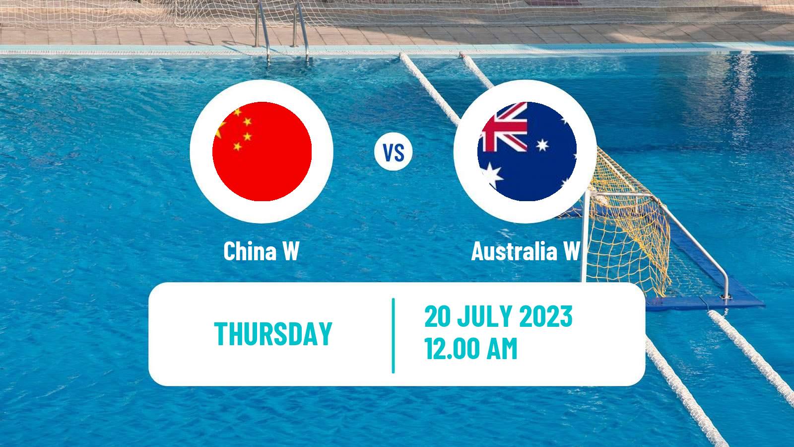 Water polo World Championship Water Polo Women China W - Australia W