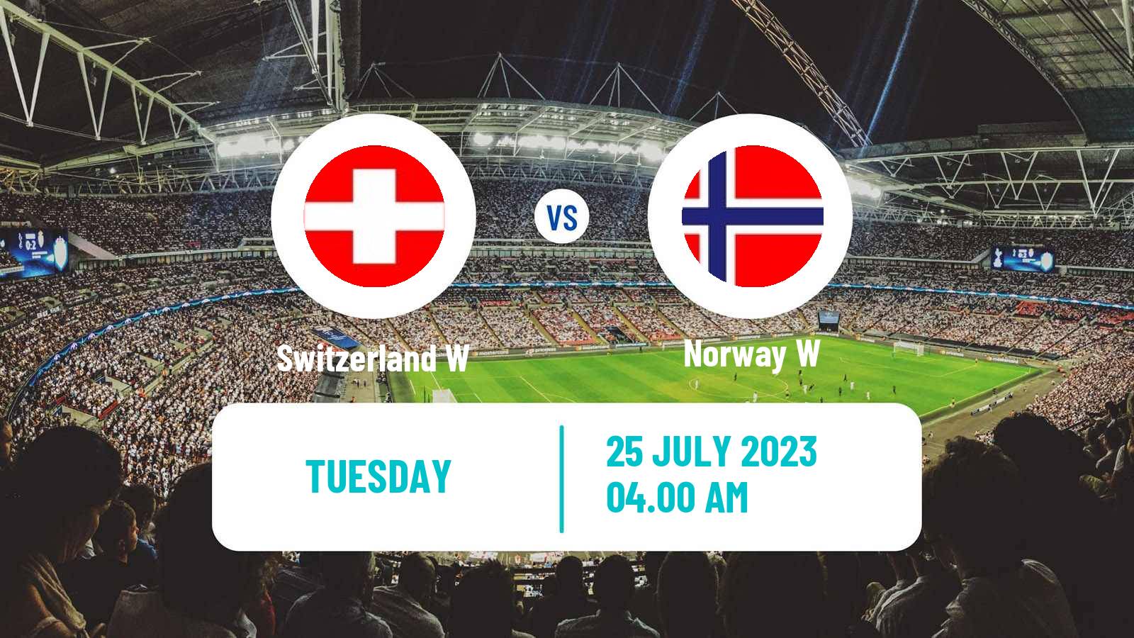 Soccer FIFA World Cup Women Switzerland W - Norway W