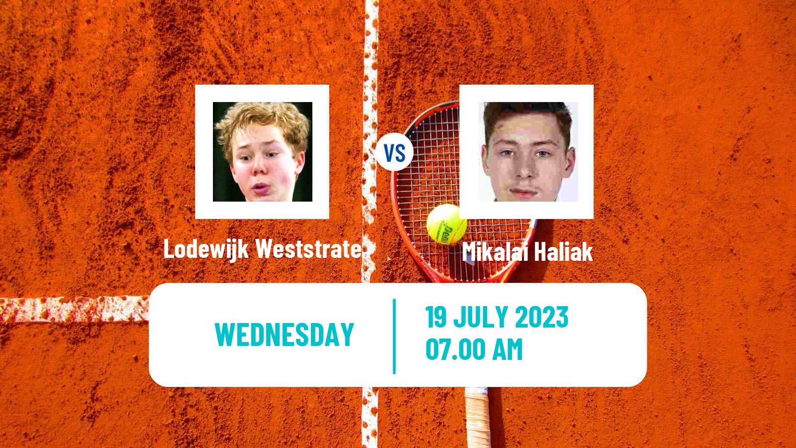 Tennis ITF M25 Esch Alzette 2 Men Lodewijk Weststrate - Mikalai Haliak