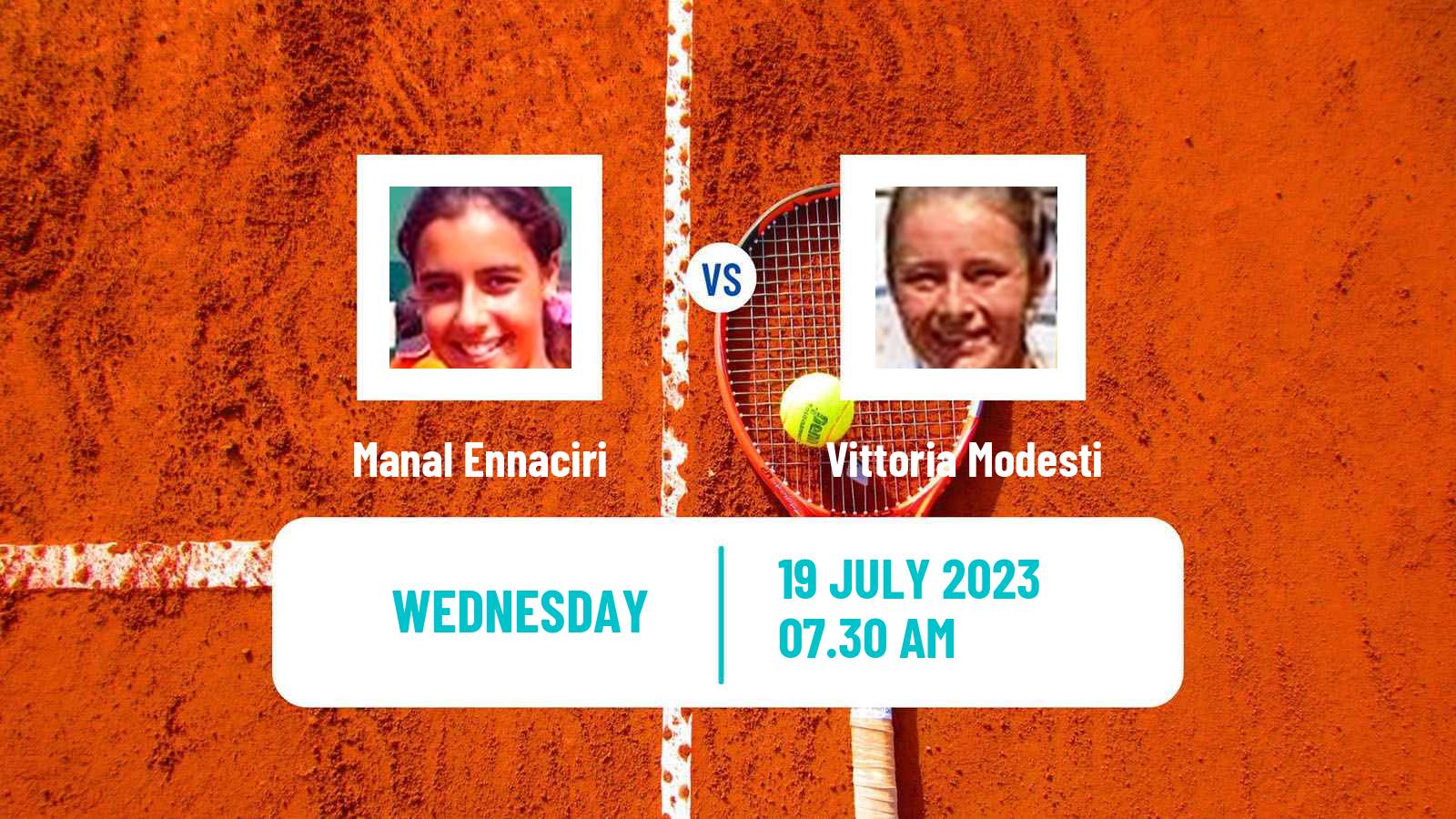 Tennis ITF W15 Casablanca Women Manal Ennaciri - Vittoria Modesti