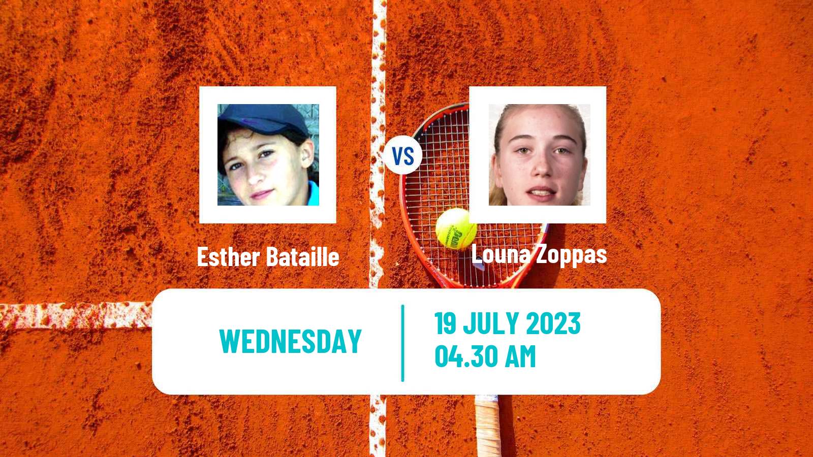 Tennis ITF W15 Les Contamines Montjoie Women Esther Bataille - Louna Zoppas