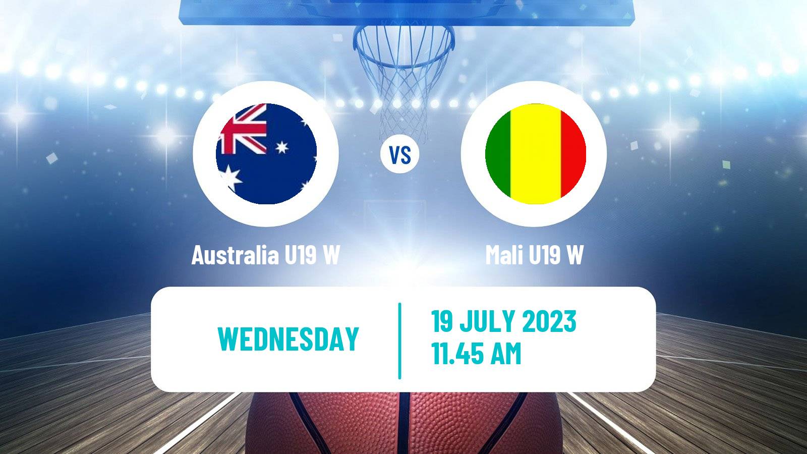 Basketball World Championship U19 Basketball Women Australia U19 W - Mali U19 W