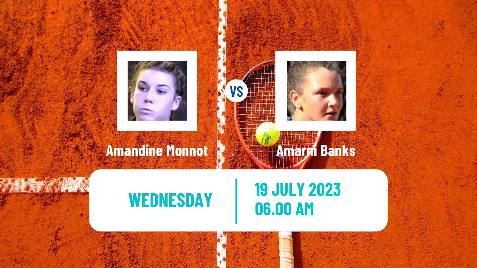 Tennis ITF W25 Roehampton Women Amandine Monnot - Amarni Banks