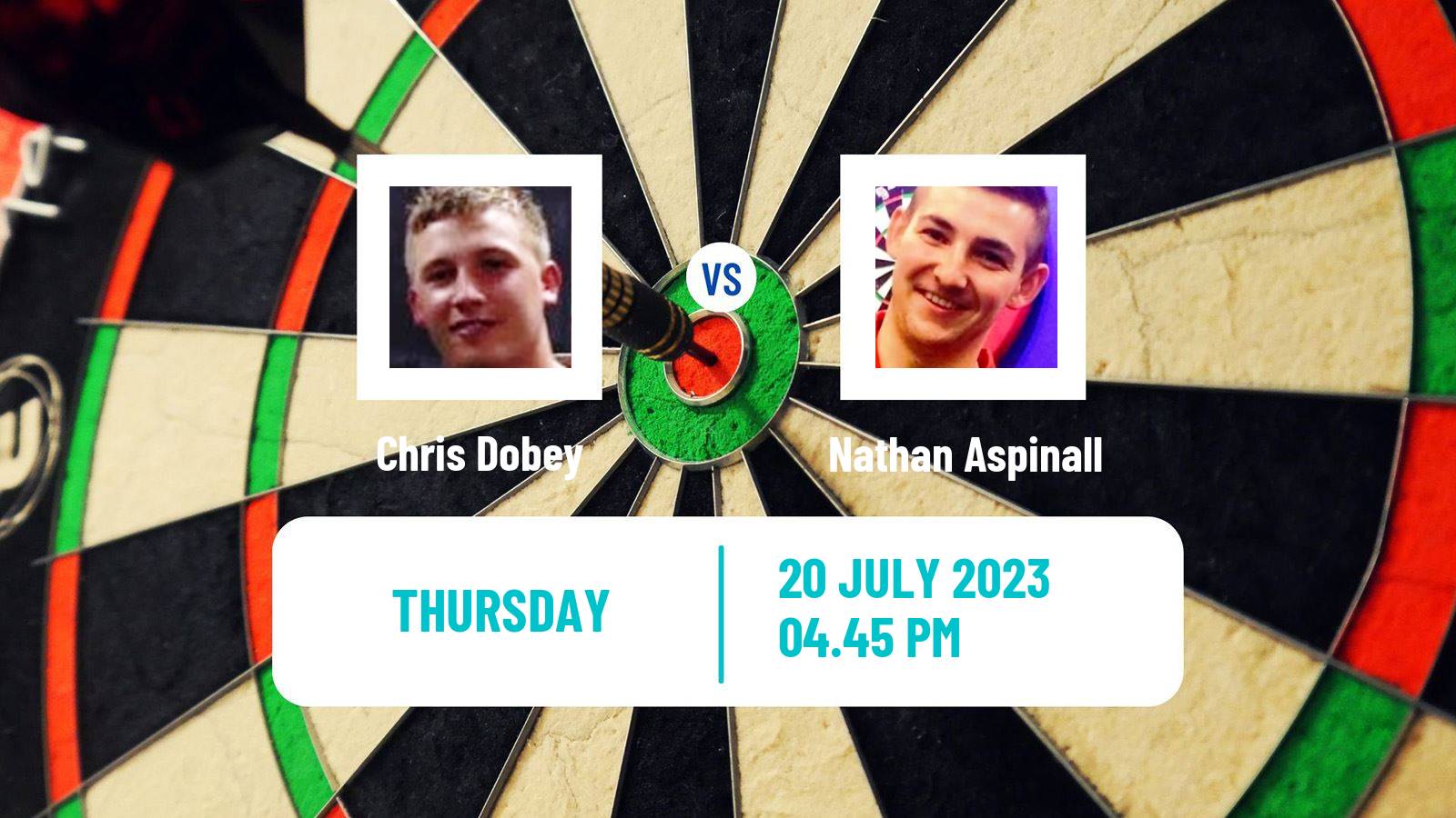 Darts World Matchplay Chris Dobey - Nathan Aspinall