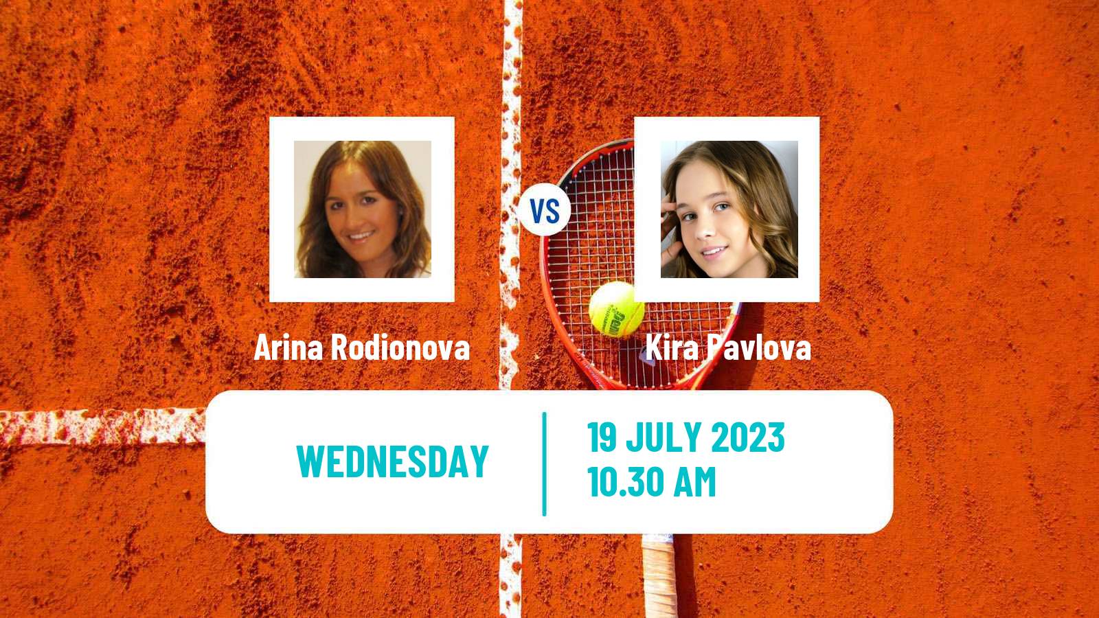 Tennis ITF W40 Porto 3 Women Arina Rodionova - Kira Pavlova