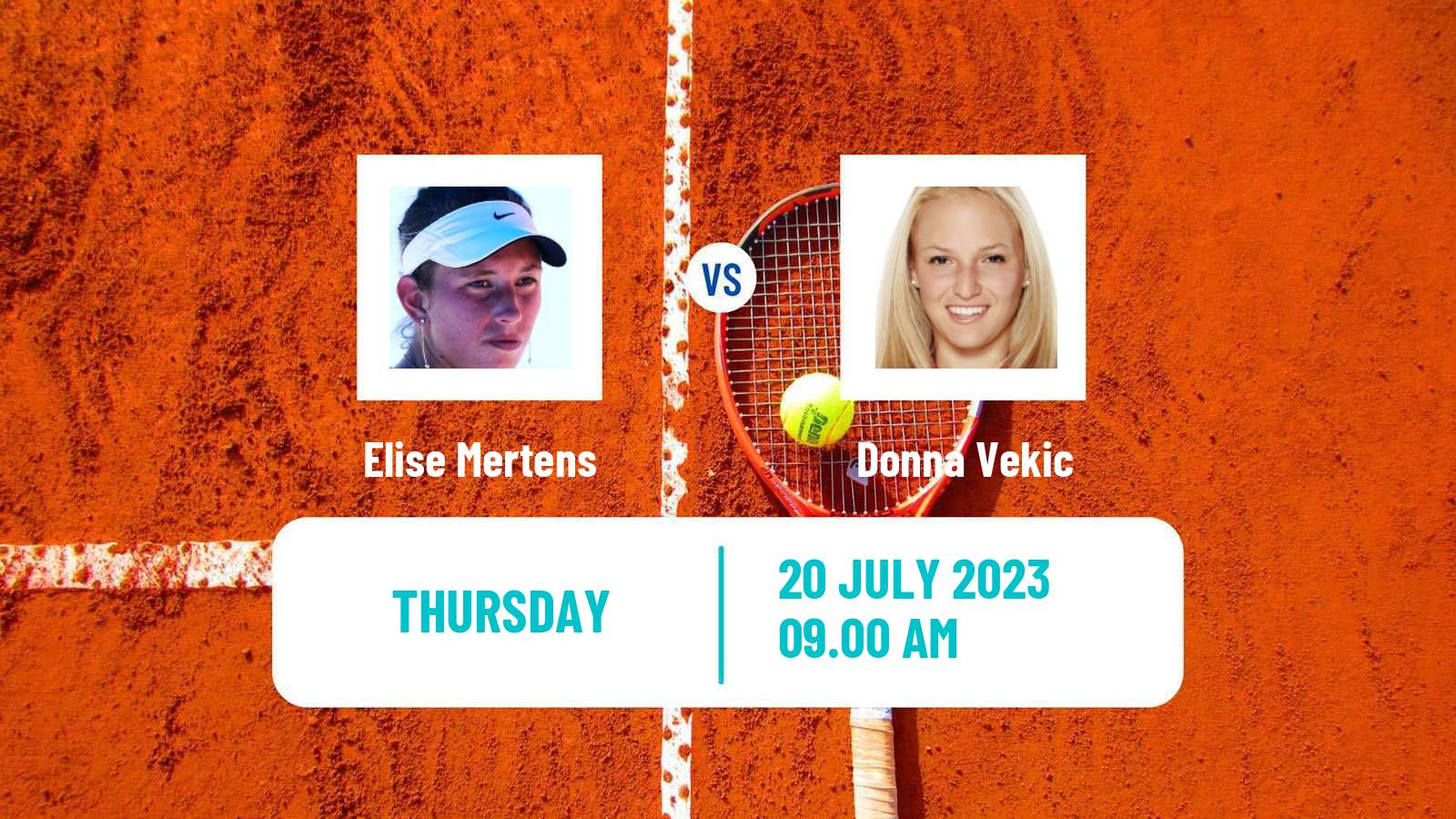 Tennis WTA Hopman Cup Elise Mertens - Donna Vekic