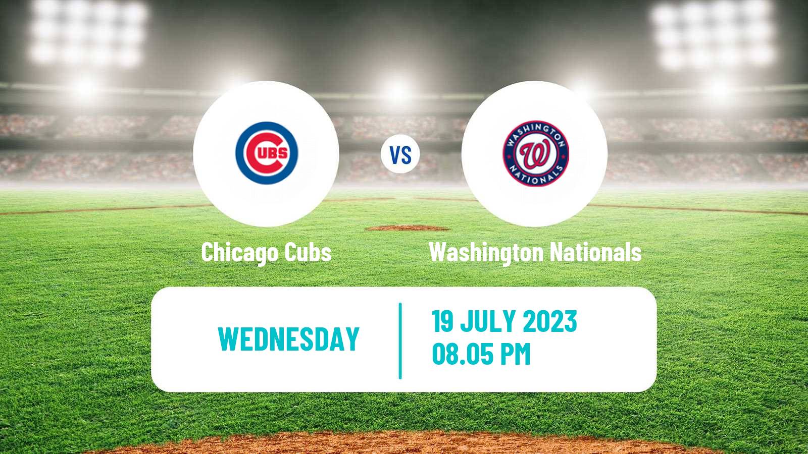 Baseball MLB Chicago Cubs - Washington Nationals