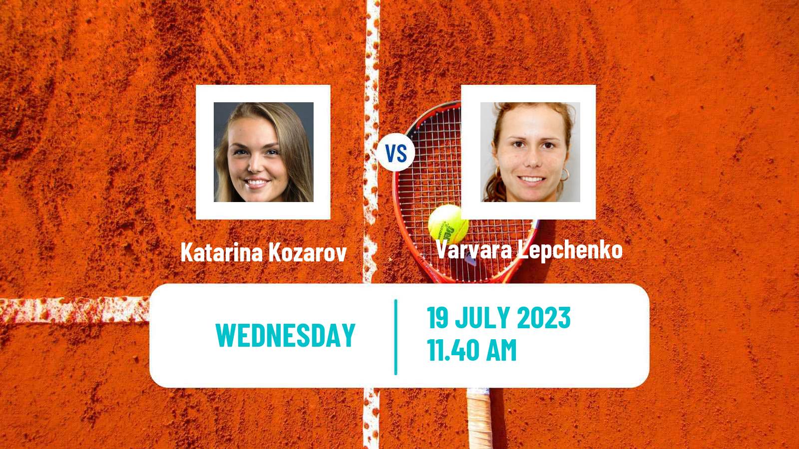 Tennis ITF W60 Evansville In Women Katarina Kozarov - Varvara Lepchenko