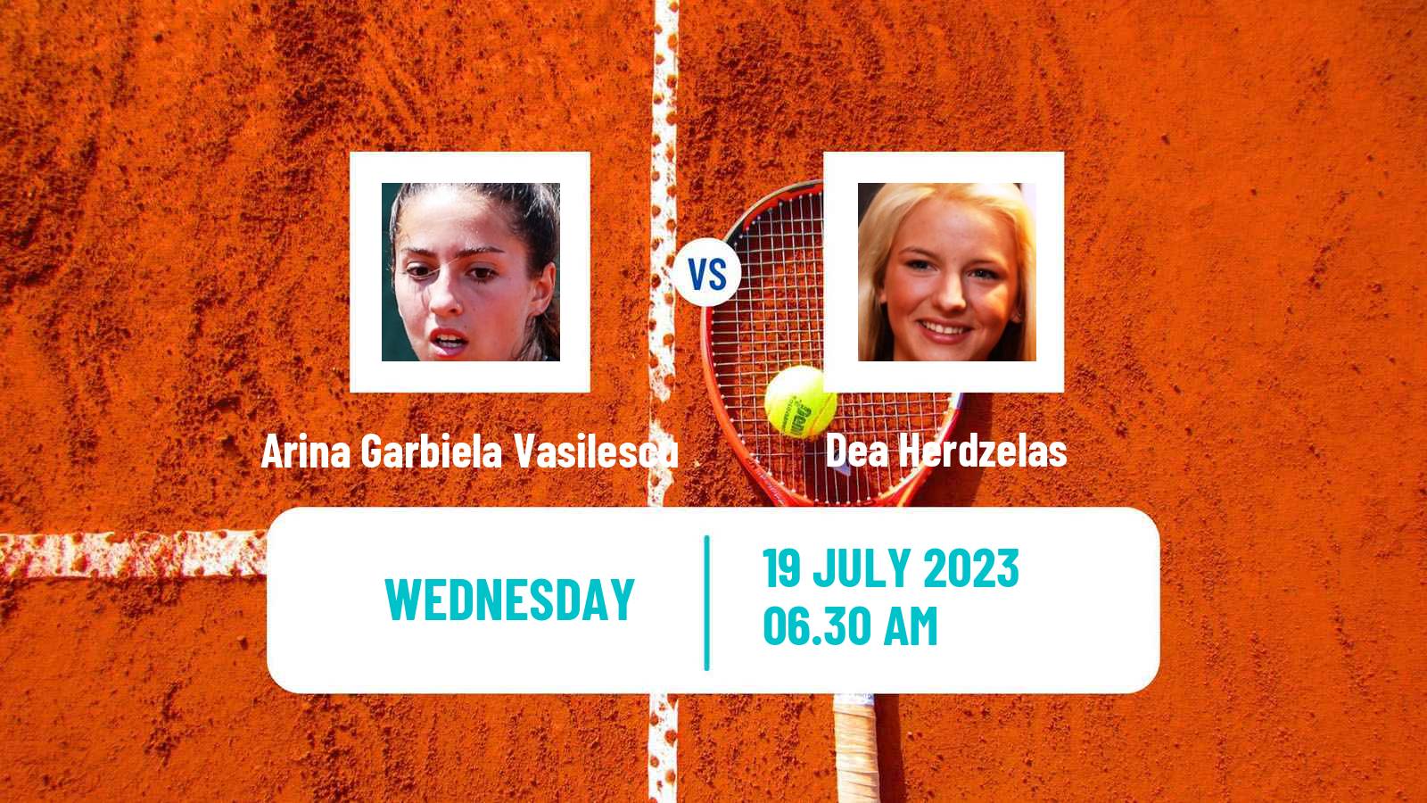Tennis ITF W25 Darmstadt Women Arina Garbiela Vasilescu - Dea Herdzelas