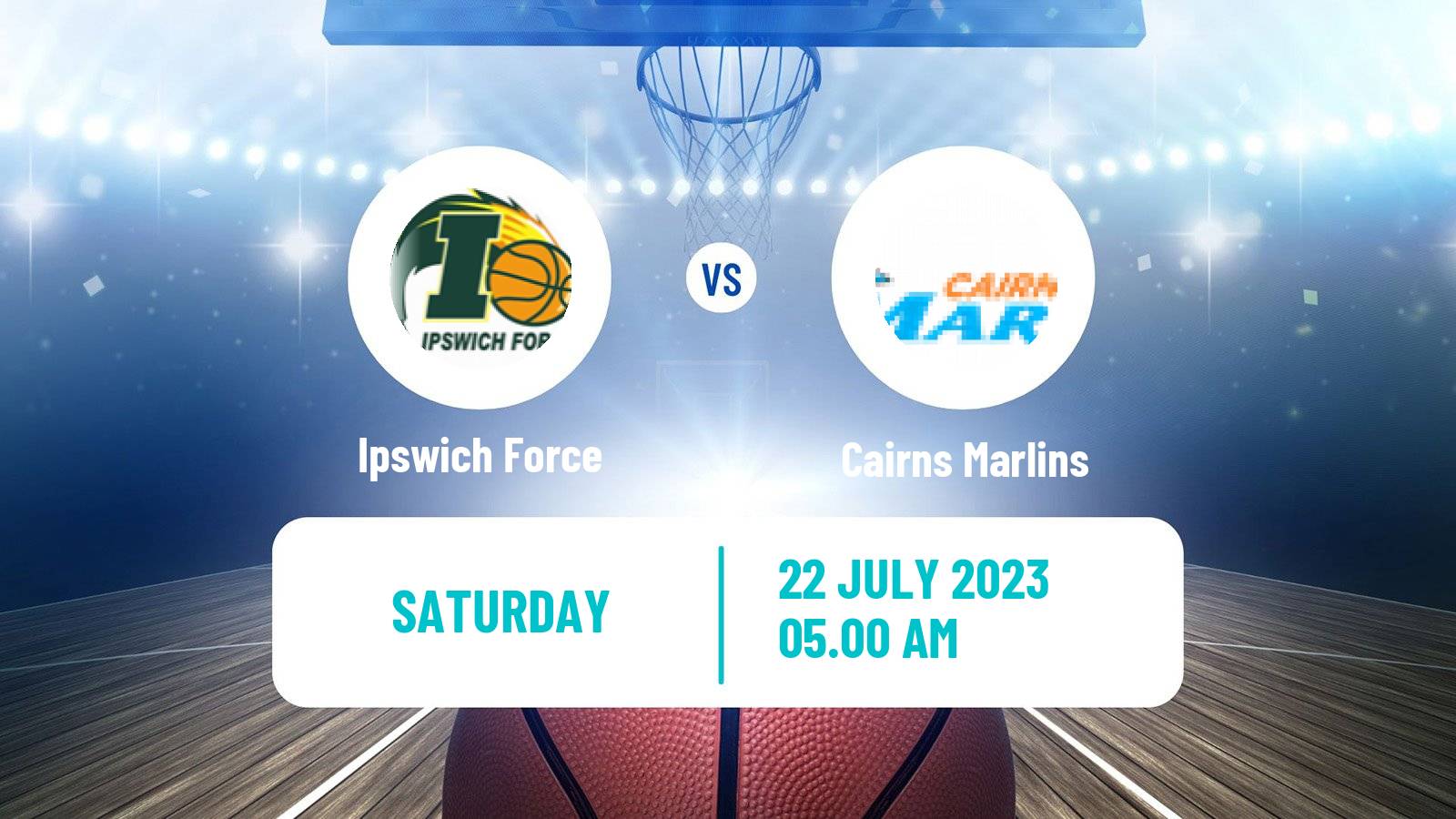 Basketball Australian NBL1 North Ipswich Force - Cairns Marlins