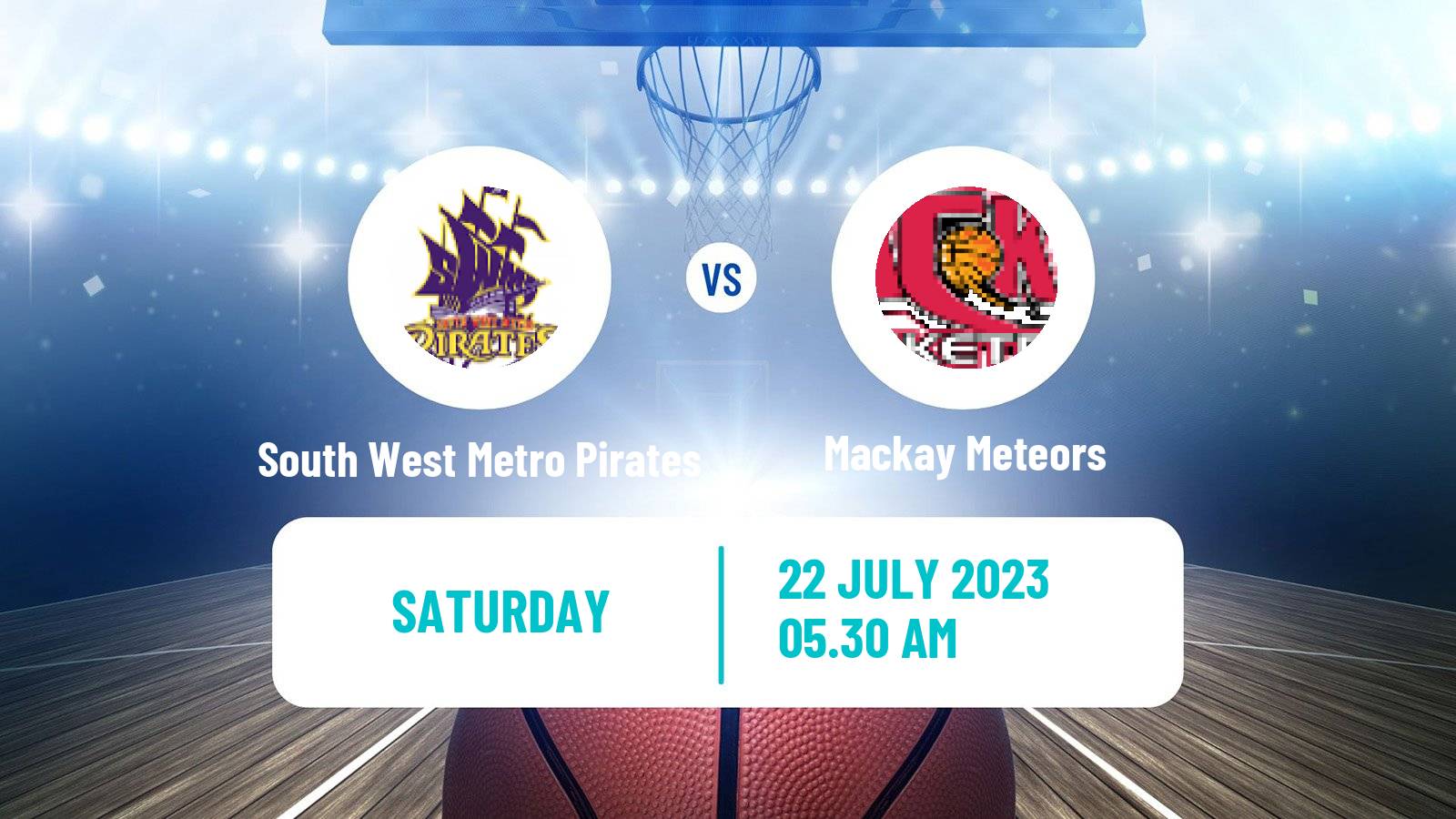 Basketball Australian NBL1 North South West Metro Pirates - Mackay Meteors
