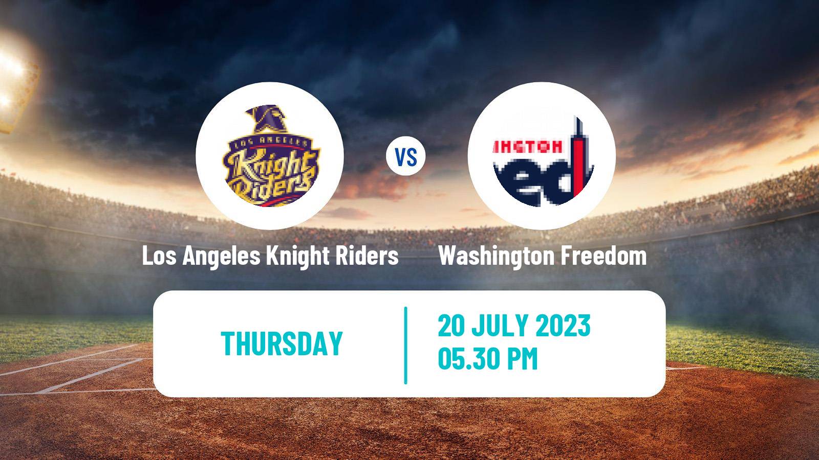 Cricket MLC Cricket Los Angeles Knight Riders - Washington Freedom
