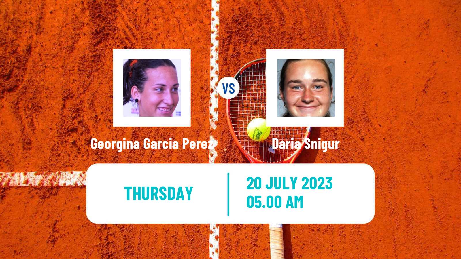 Tennis ITF W100 Vitoria Gasteiz Women Georgina Garcia Perez - Daria Snigur