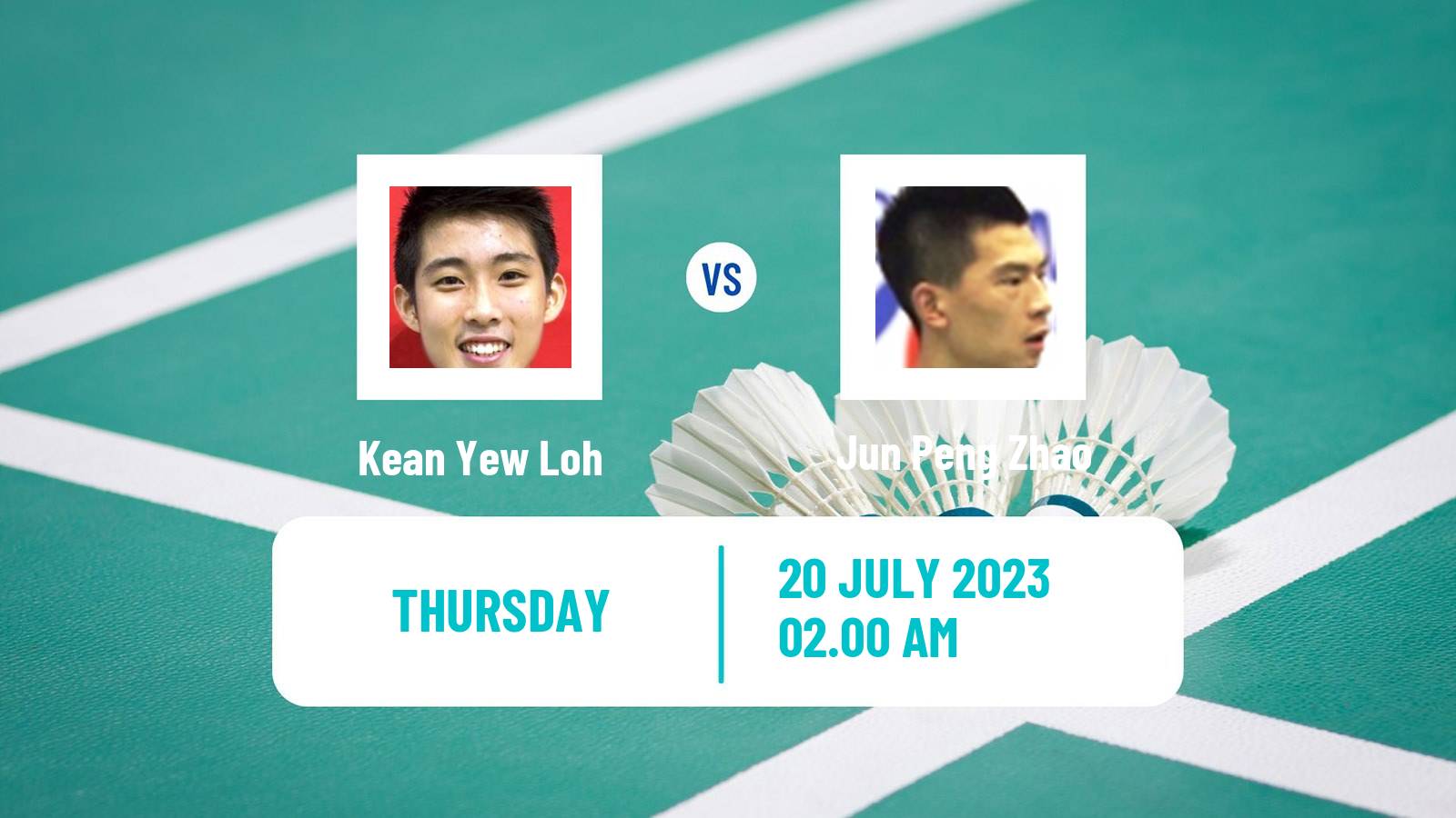 Badminton BWF World Tour Korea Open Men Kean Yew Loh - Jun Peng Zhao