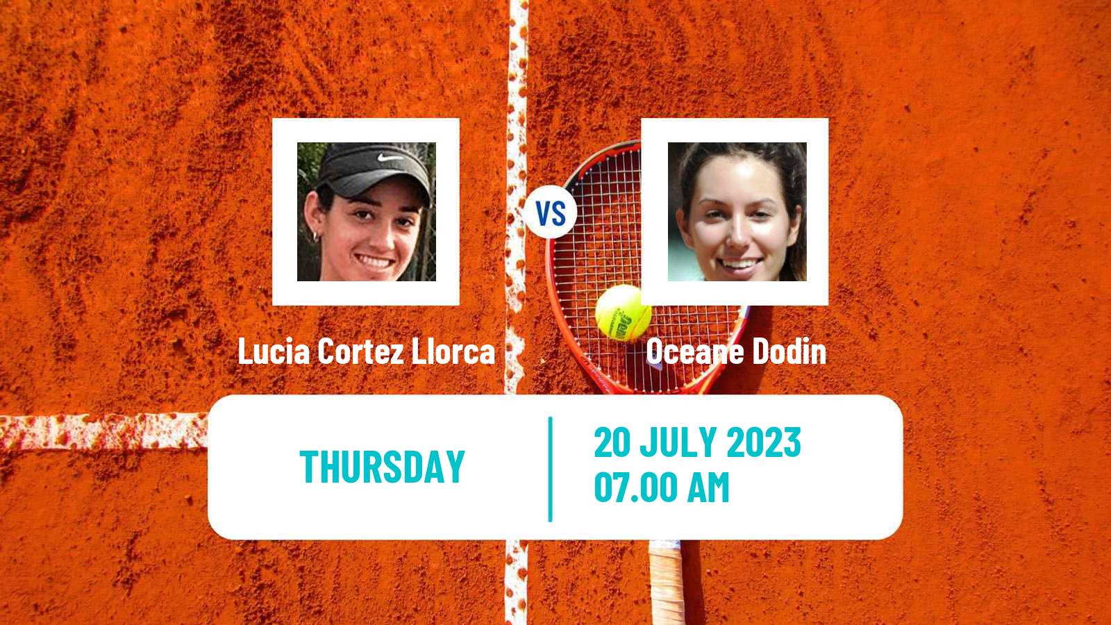 Tennis ITF W100 Vitoria Gasteiz Women Lucia Cortez Llorca - Oceane Dodin