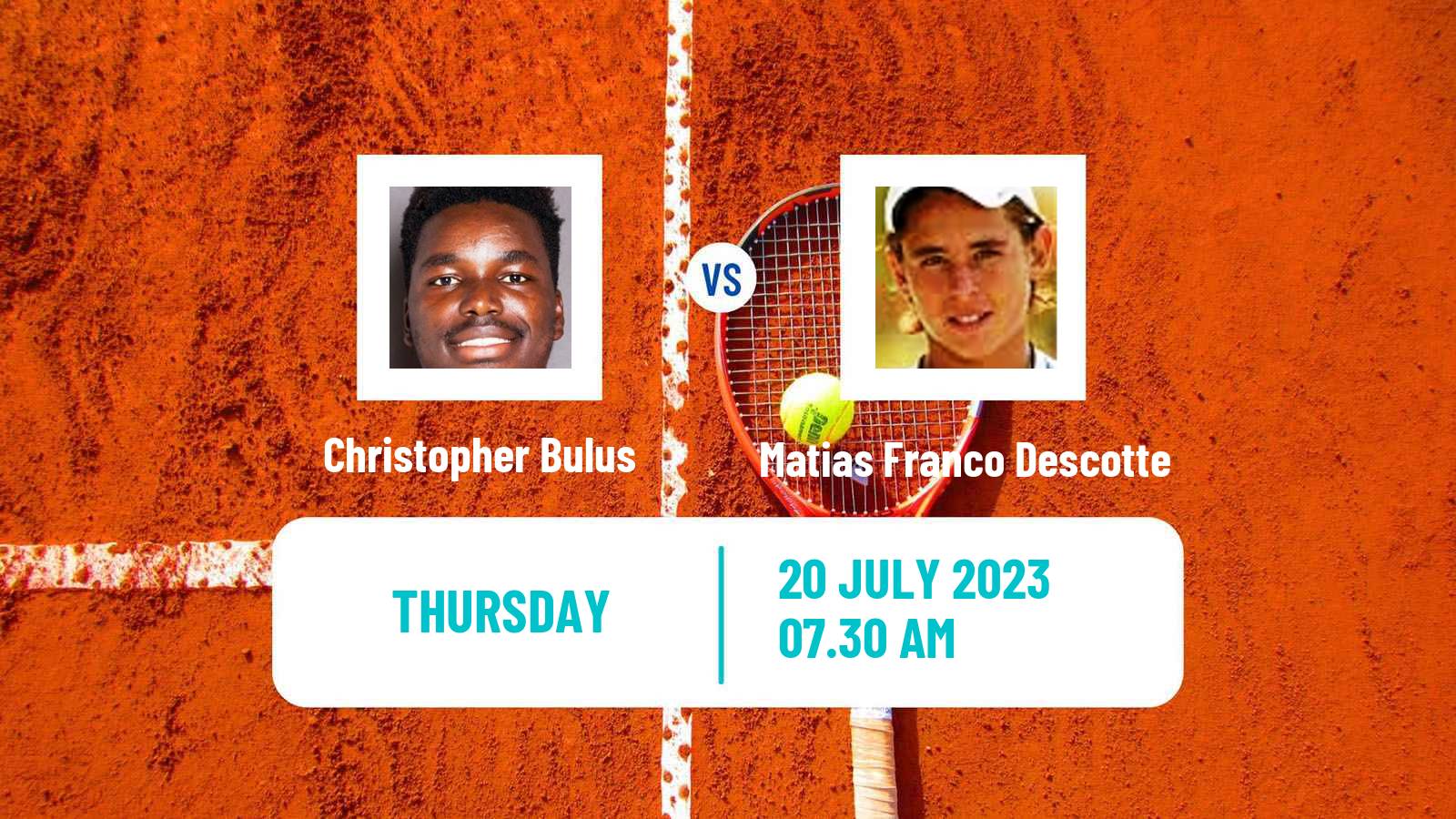 Tennis ITF M25 Brazzaville Men Christopher Bulus - Matias Franco Descotte