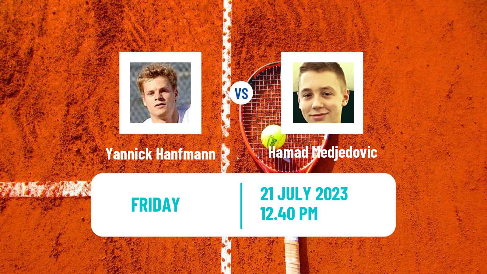Tennis ATP Gstaad Yannick Hanfmann - Hamad Medjedovic