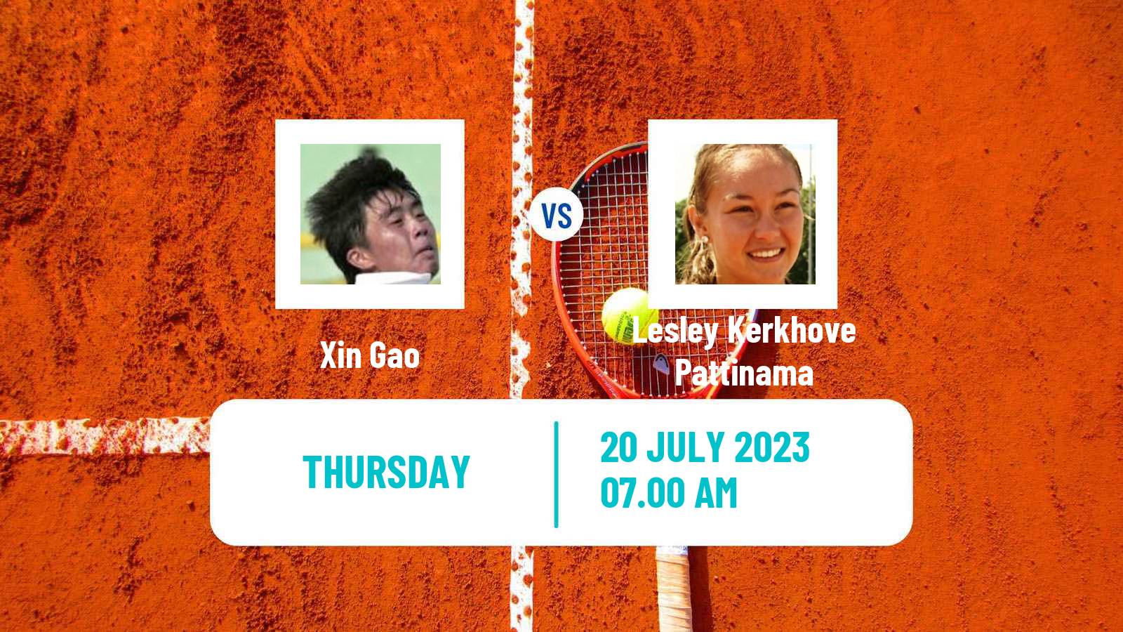Tennis ITF W40 Porto 3 Women Xin Gao - Lesley Kerkhove Pattinama