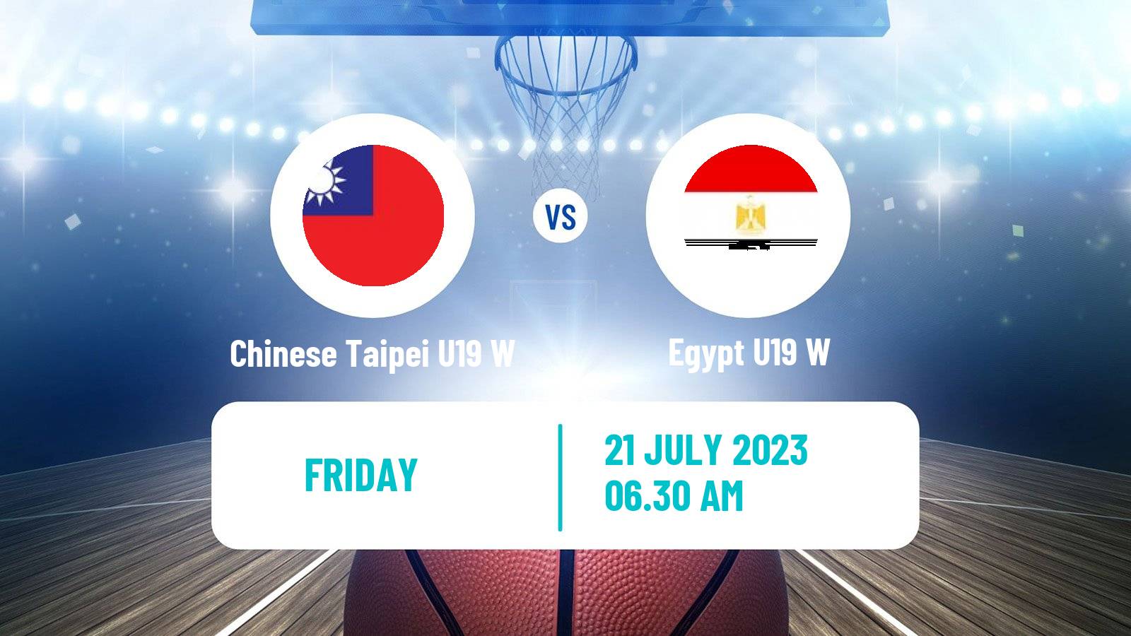 Basketball World Championship U19 Basketball Women Chinese Taipei U19 W - Egypt U19 W