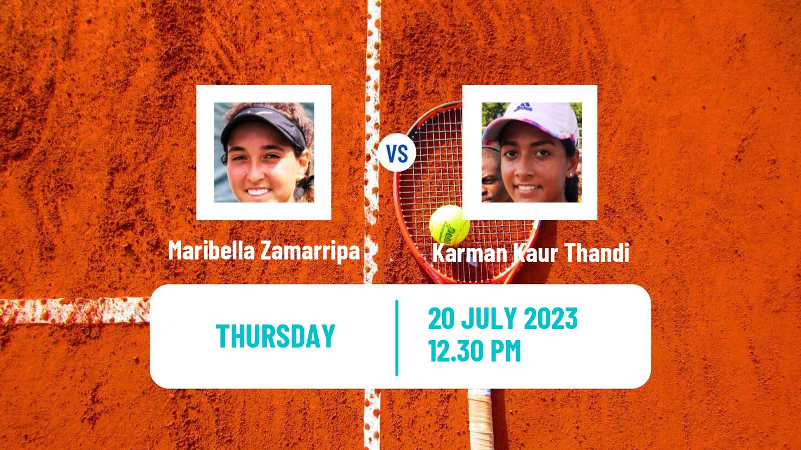 Tennis ITF W60 Evansville In Women Maribella Zamarripa - Karman Kaur Thandi