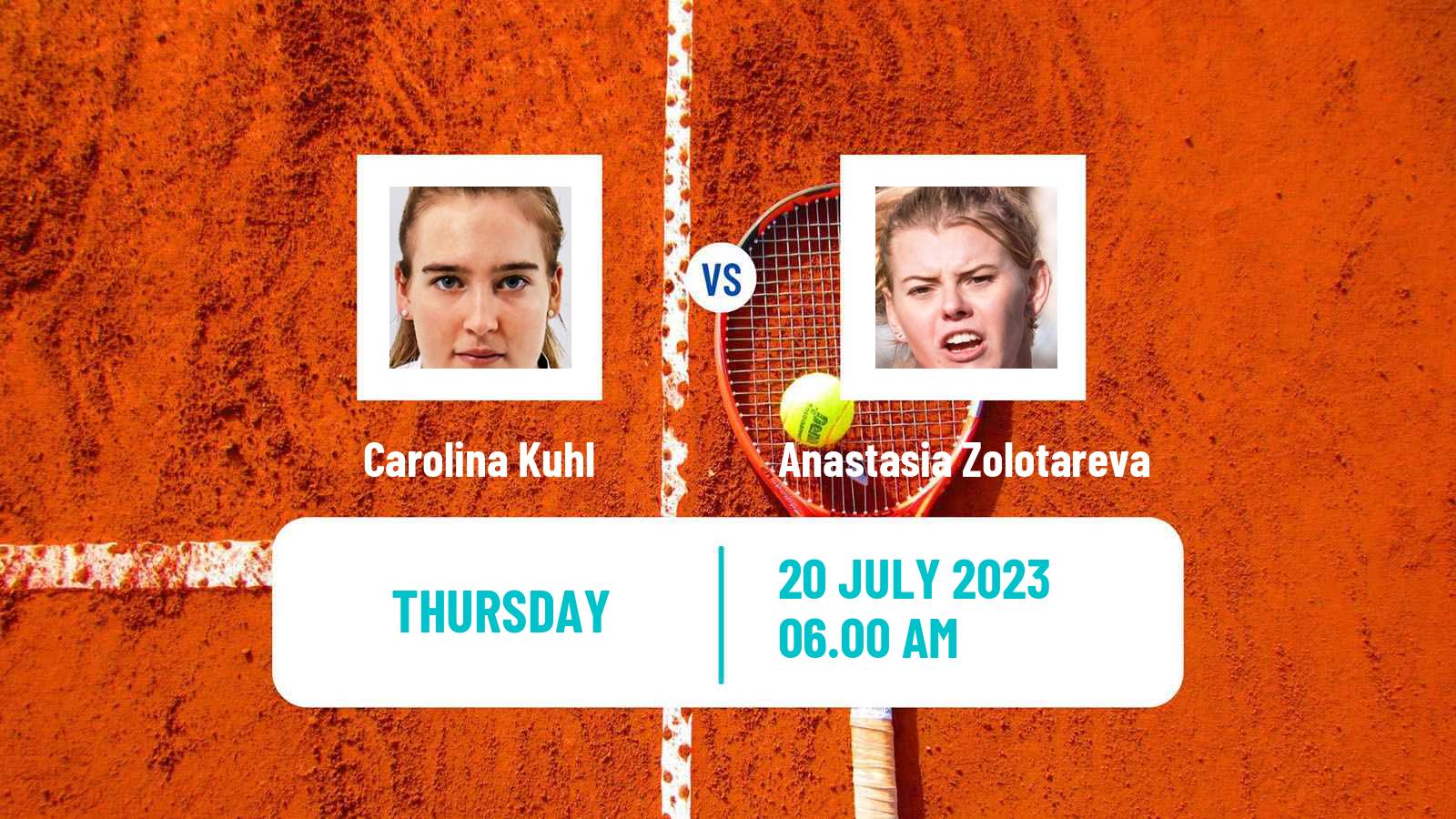 Tennis ITF W25 Darmstadt Women Carolina Kuhl - Anastasia Zolotareva