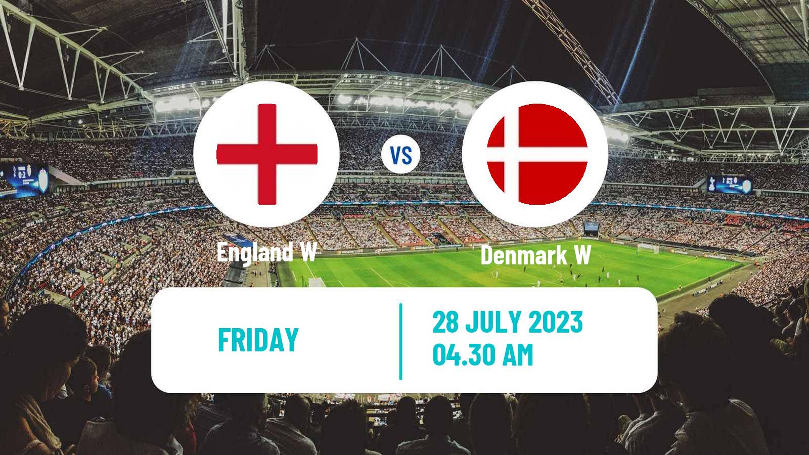 Soccer FIFA World Cup Women England W - Denmark W