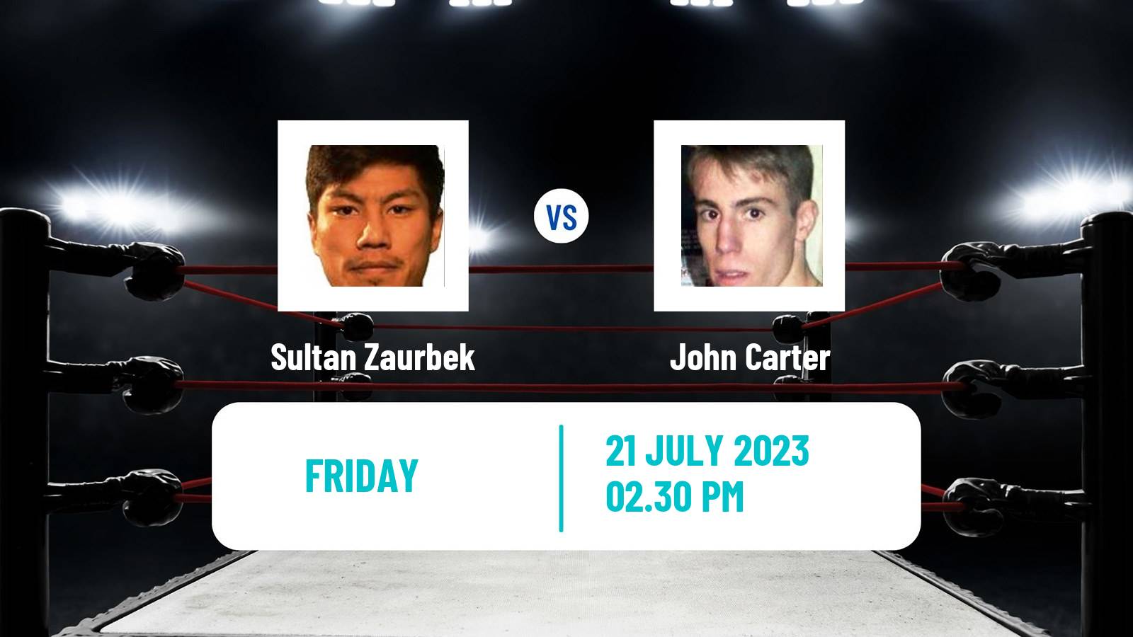 Boxing Super Featherweight Others Matches Men Sultan Zaurbek - John Carter