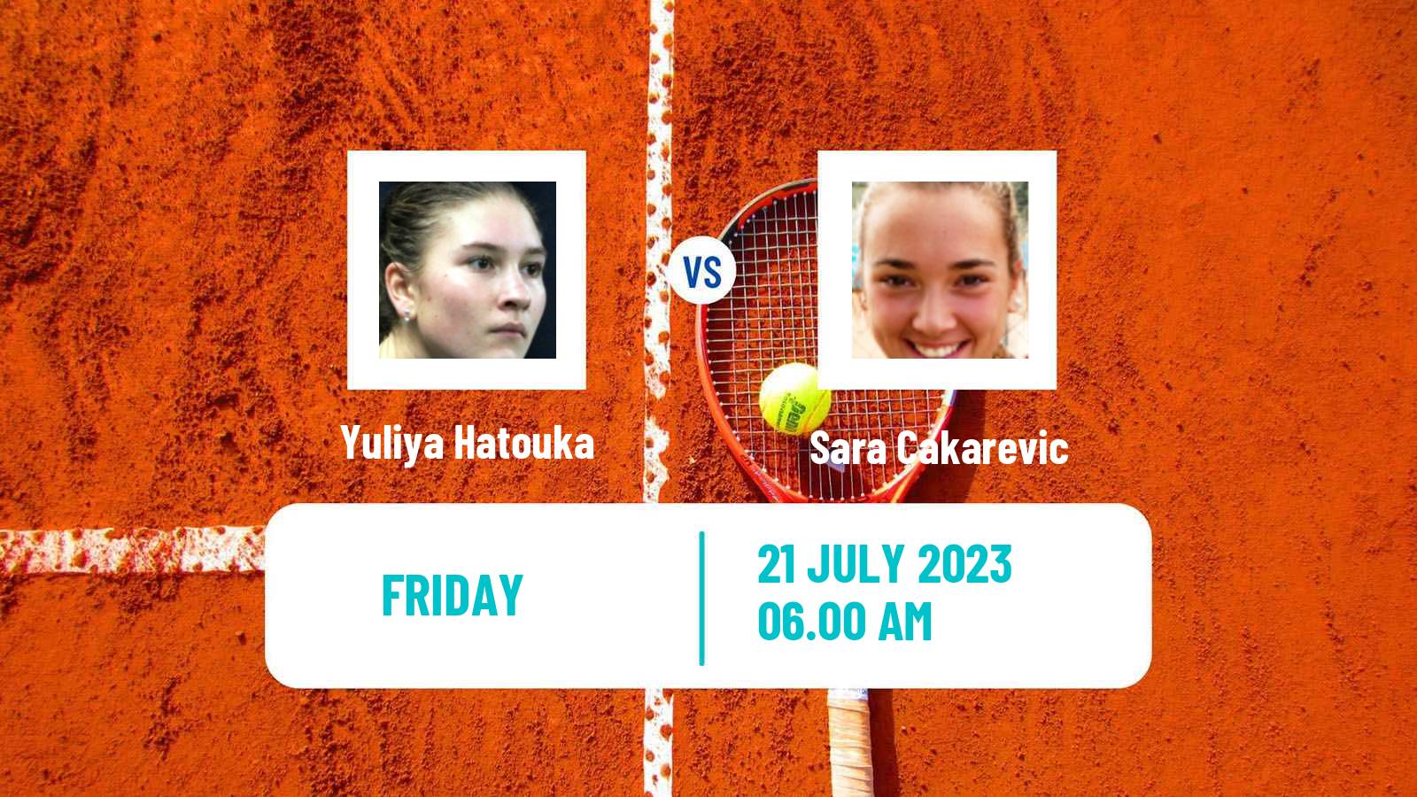 Tennis ITF W60 Olomouc Women Yuliya Hatouka - Sara Cakarevic