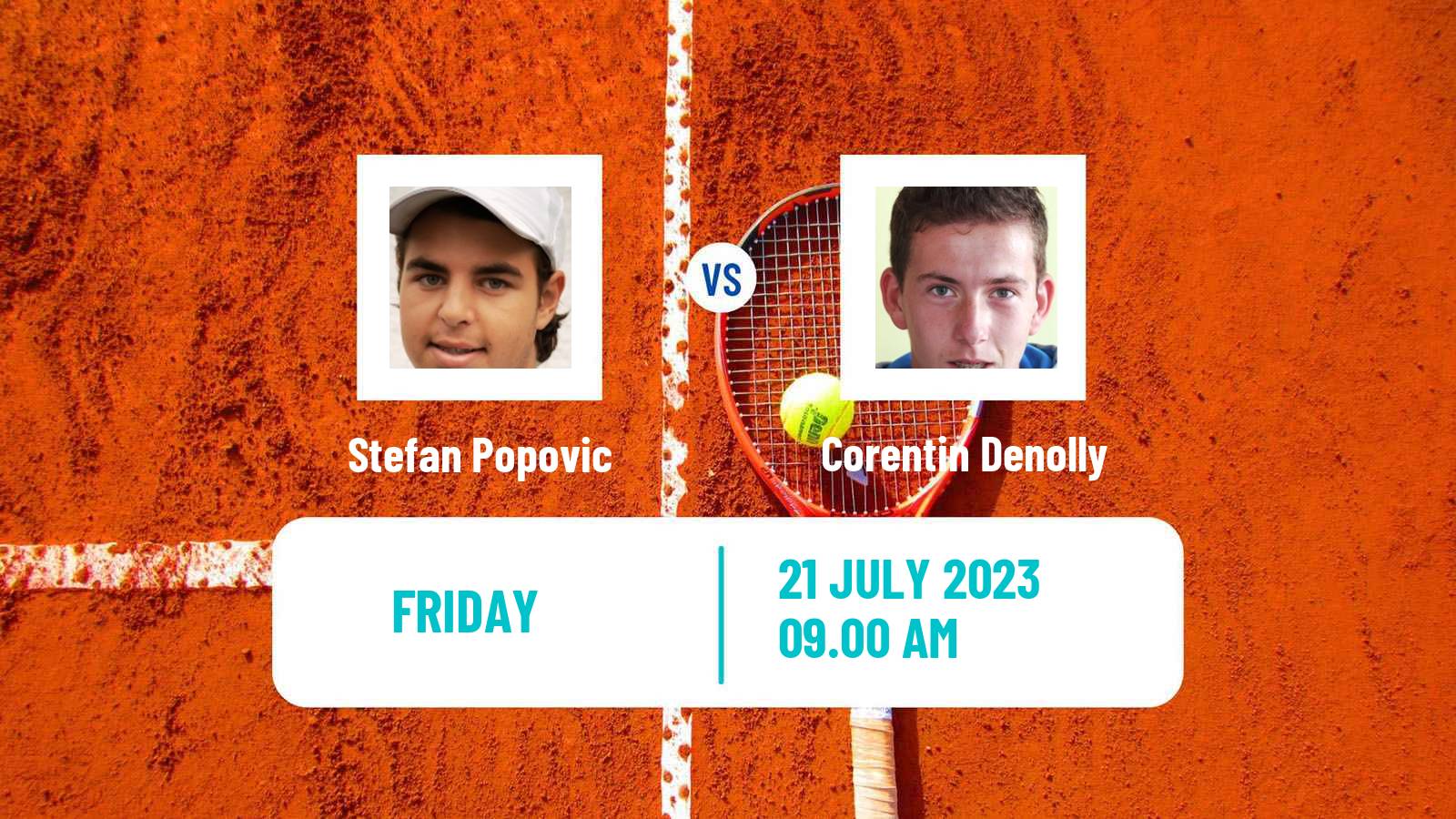 Tennis ITF M15 Uslar Men Stefan Popovic - Corentin Denolly