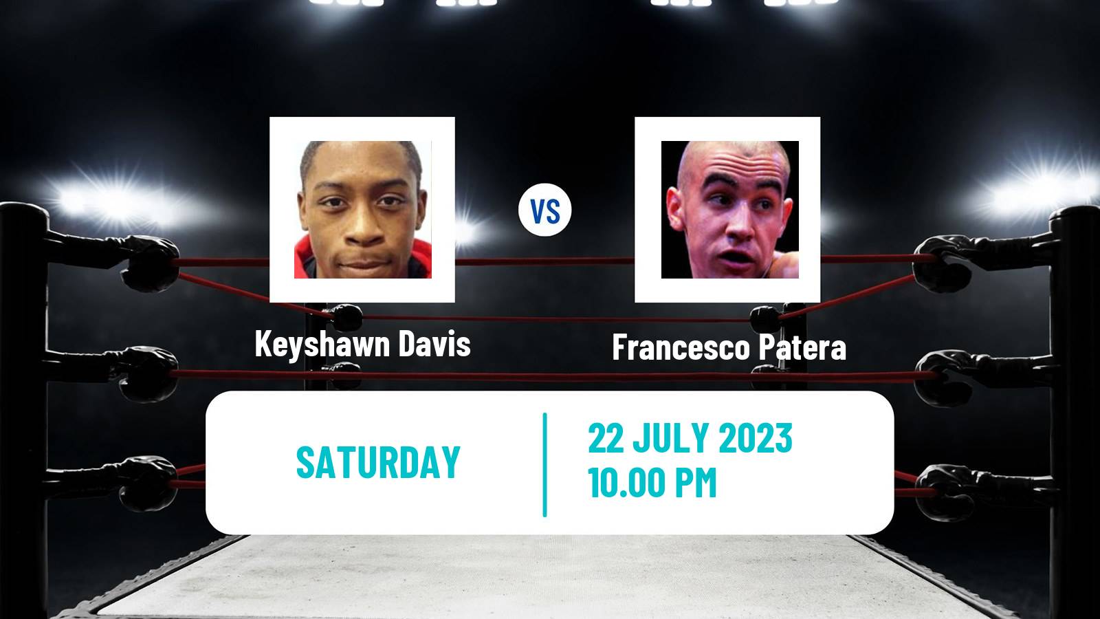 Boxing Lightweight Others Matches Men Keyshawn Davis - Francesco Patera