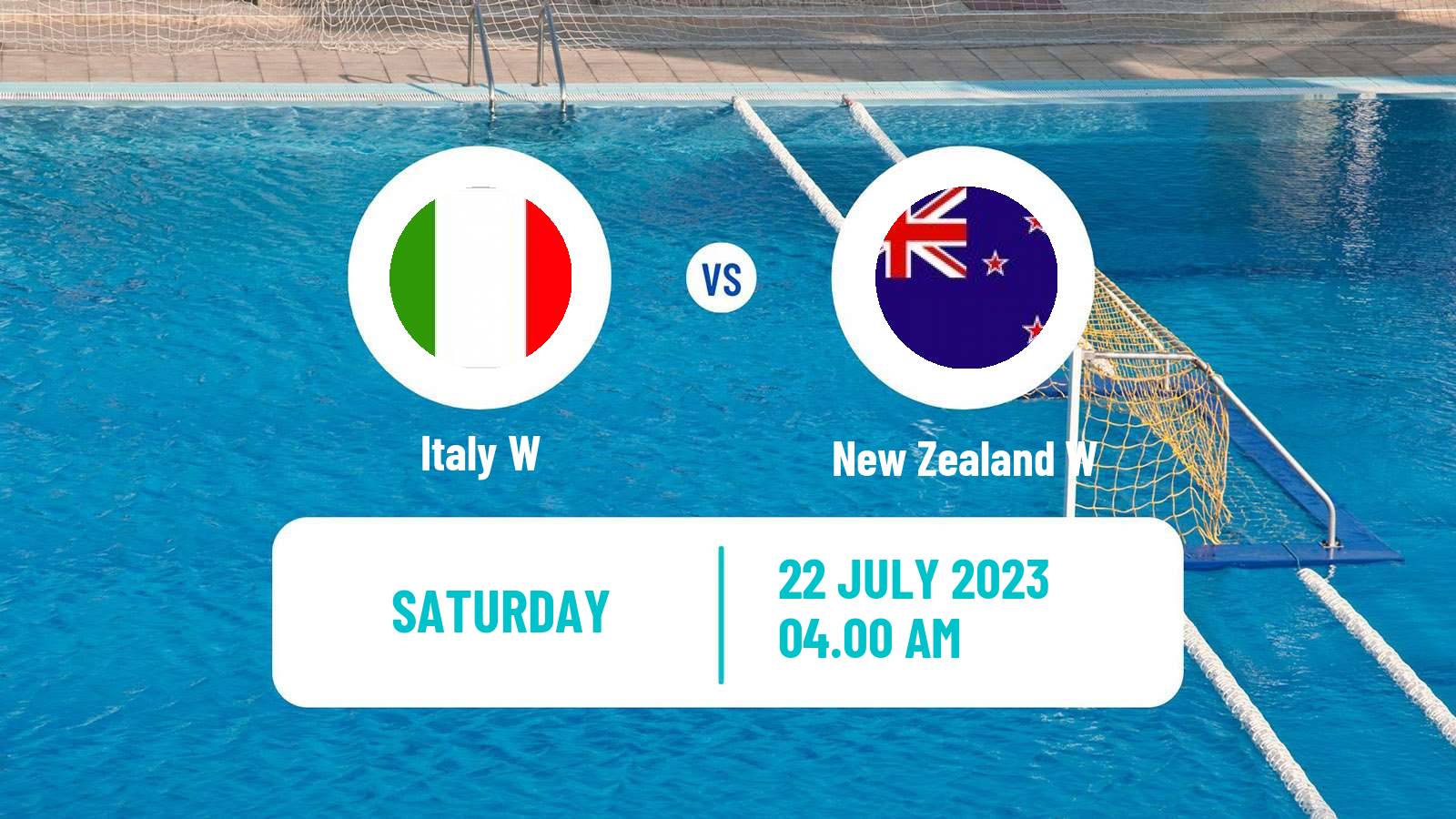 Water polo World Championship Water Polo Women Italy W - New Zealand W