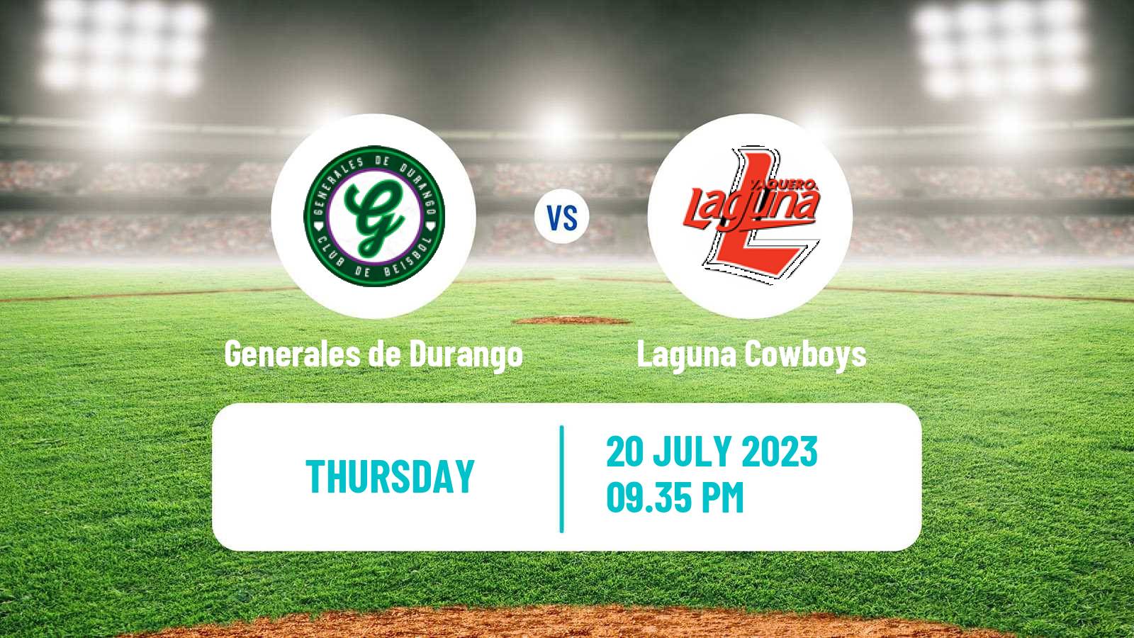 Baseball LMB Generales de Durango - Laguna Cowboys