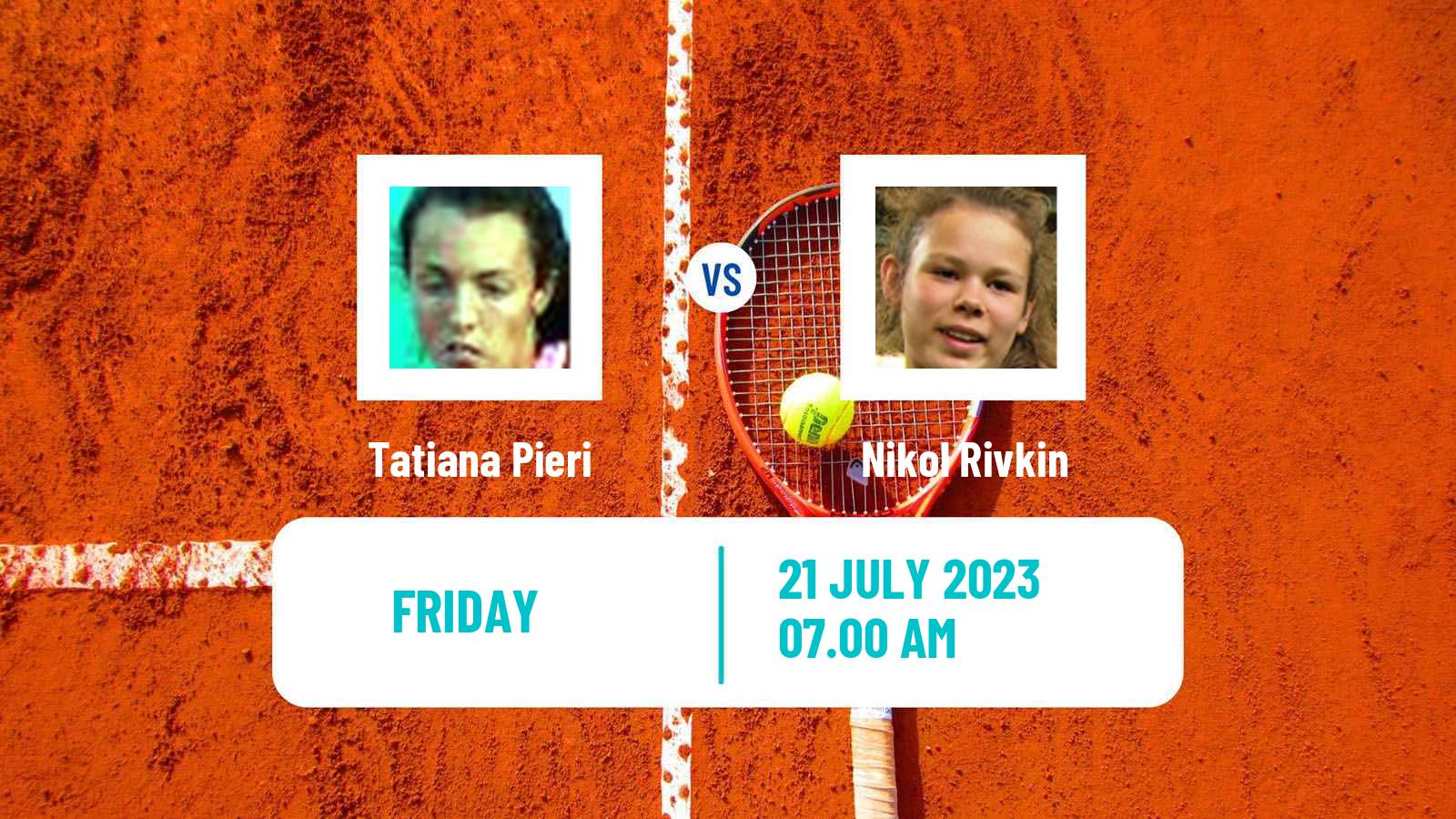 Tennis ITF W25 Darmstadt Women Tatiana Pieri - Nikol Rivkin