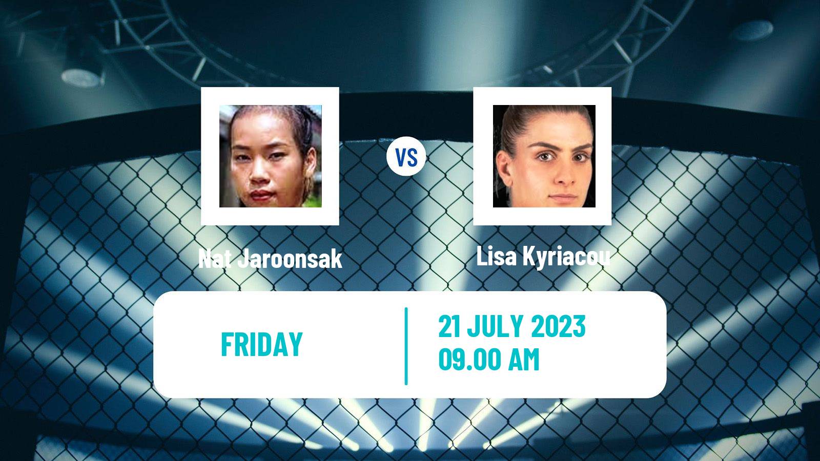 MMA Strawweight One Championship Women Nat Jaroonsak - Lisa Kyriacou