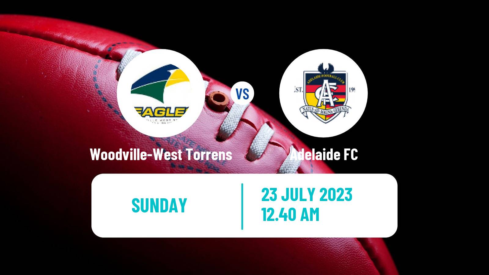 Aussie rules SANFL Woodville-West Torrens - Adelaide