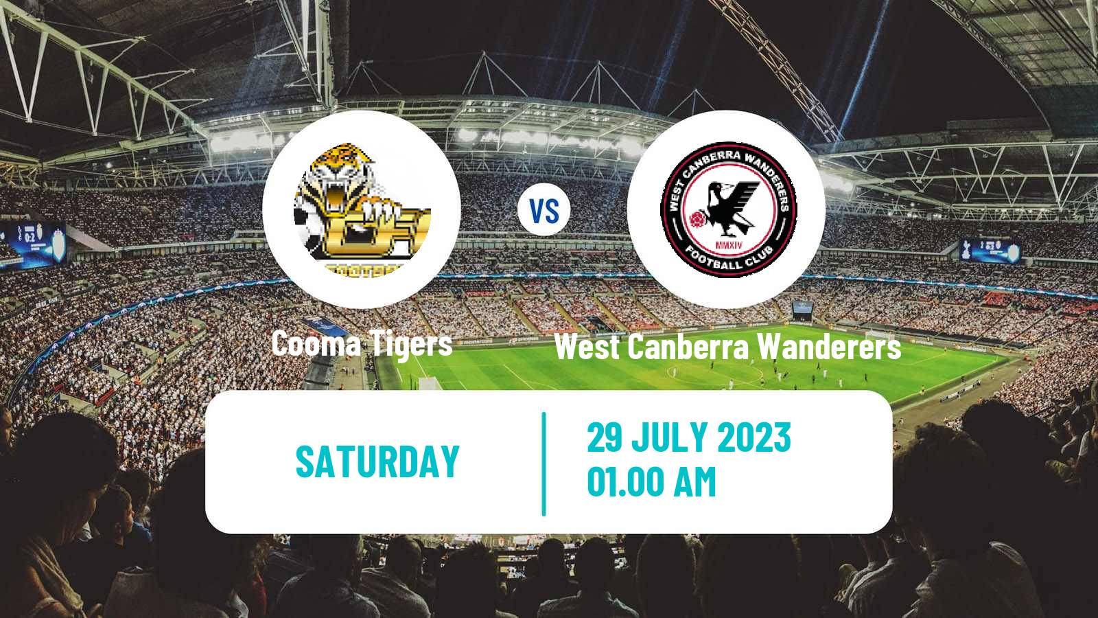 Soccer Australian NPL ACT Cooma Tigers - West Canberra Wanderers