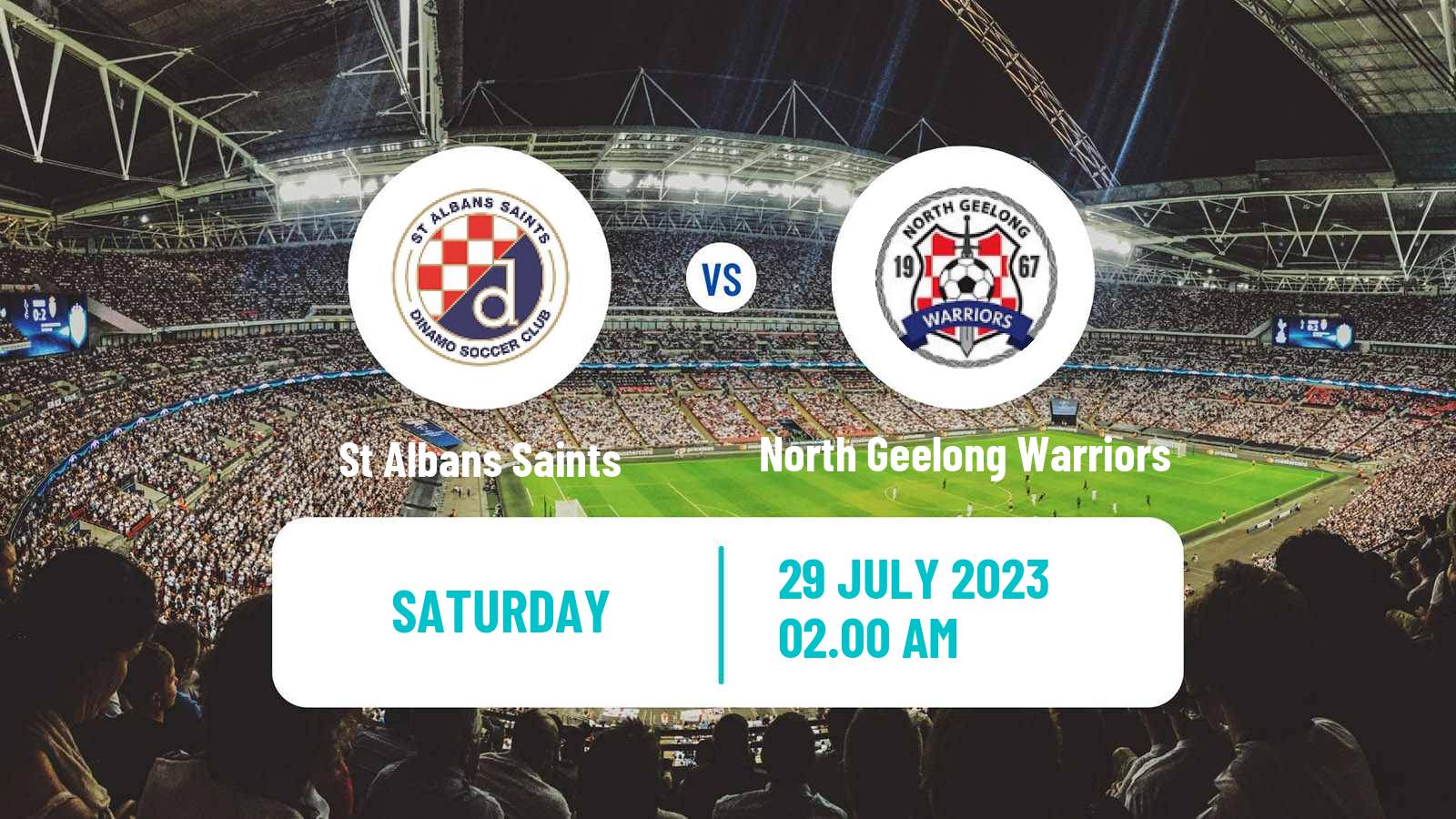 Soccer Australian NPL Victoria St Albans Saints - North Geelong Warriors