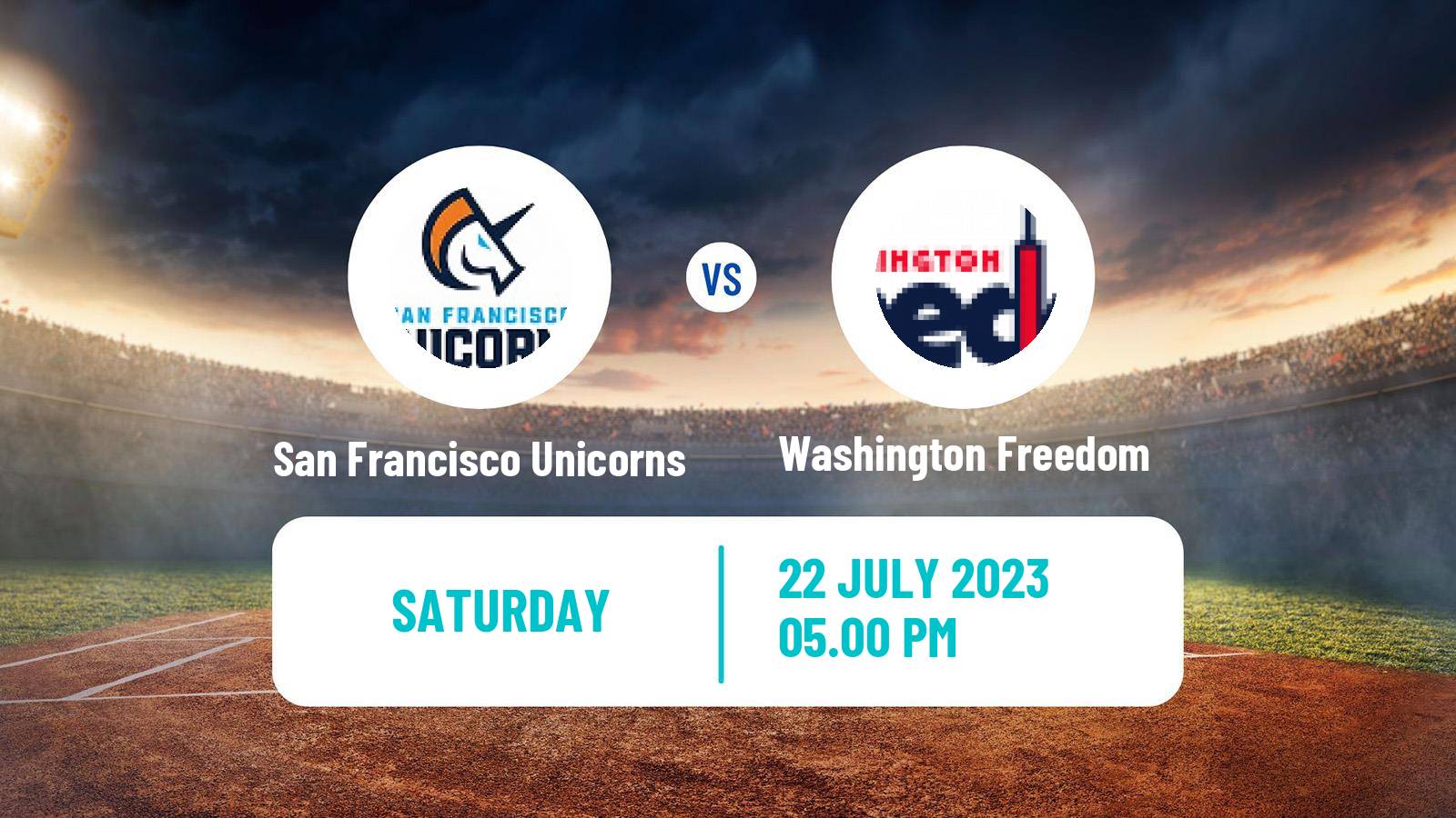 Cricket MLC Cricket San Francisco Unicorns - Washington Freedom