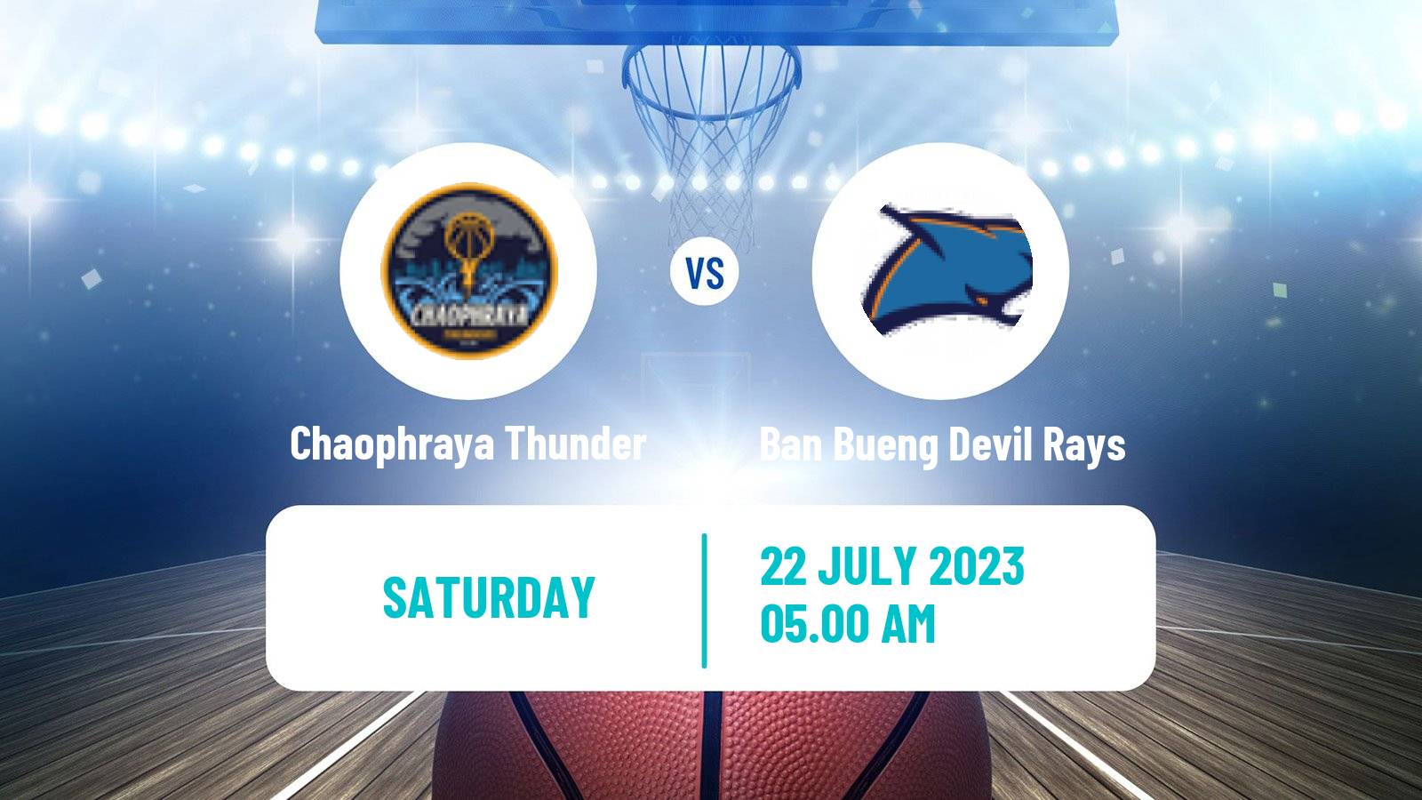 Basketball Thai TBL Chaophraya Thunder - Ban Bueng Devil Rays