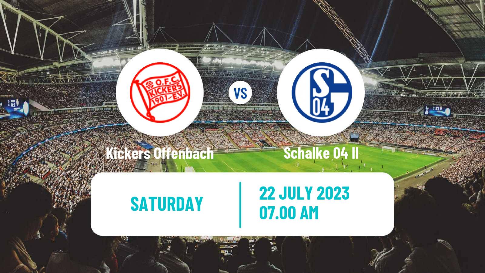 Soccer Club Friendly Kickers Offenbach - Schalke 04 II