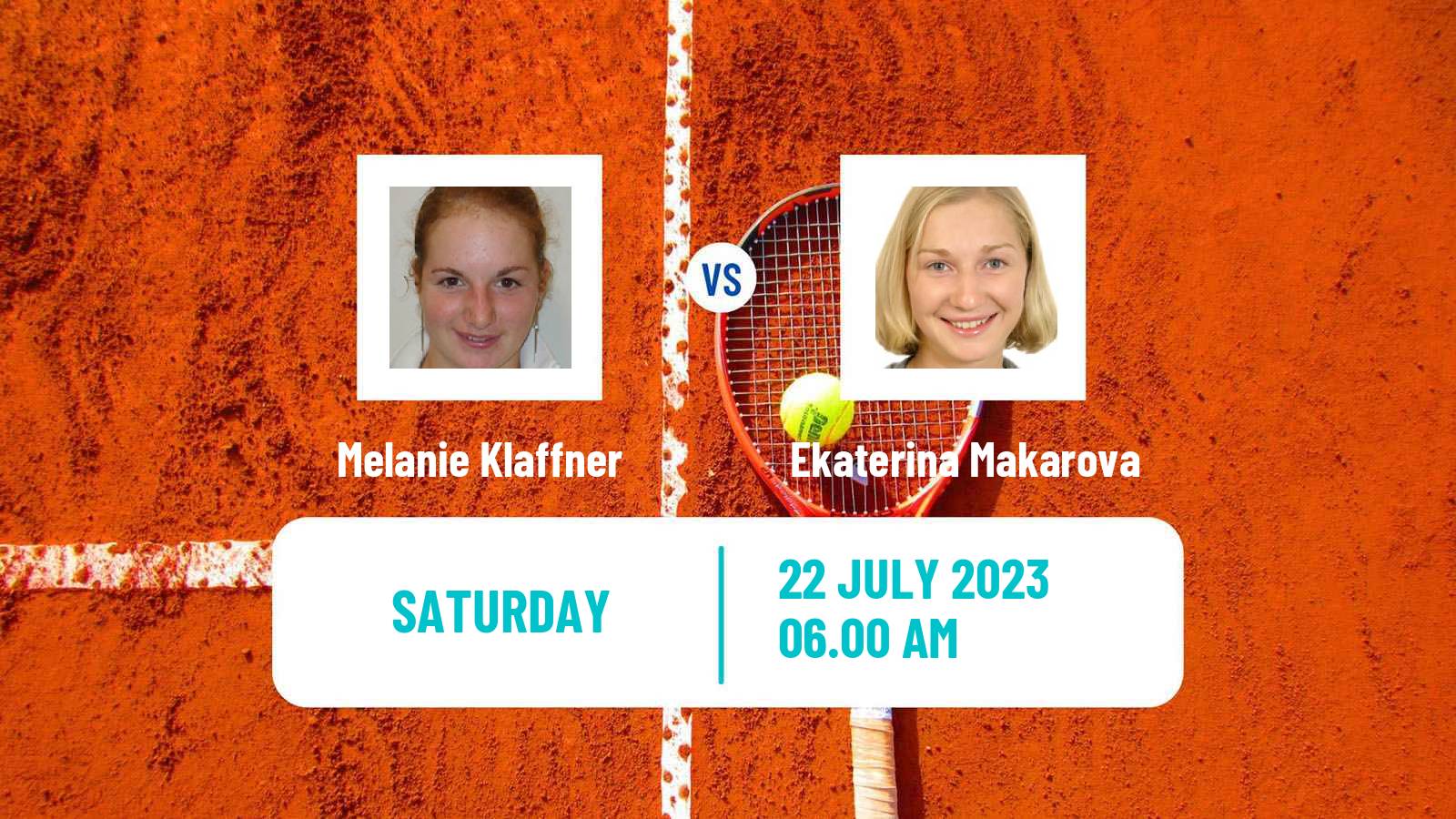 Tennis WTA Hamburg Melanie Klaffner - Ekaterina Makarova