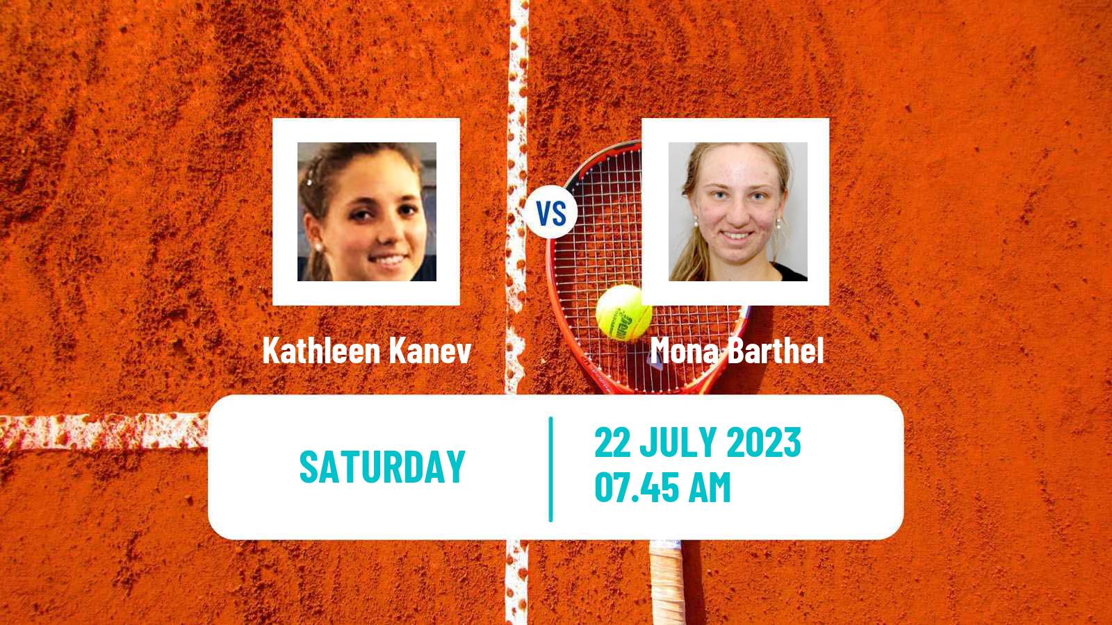 Tennis WTA Hamburg Kathleen Kanev - Mona Barthel