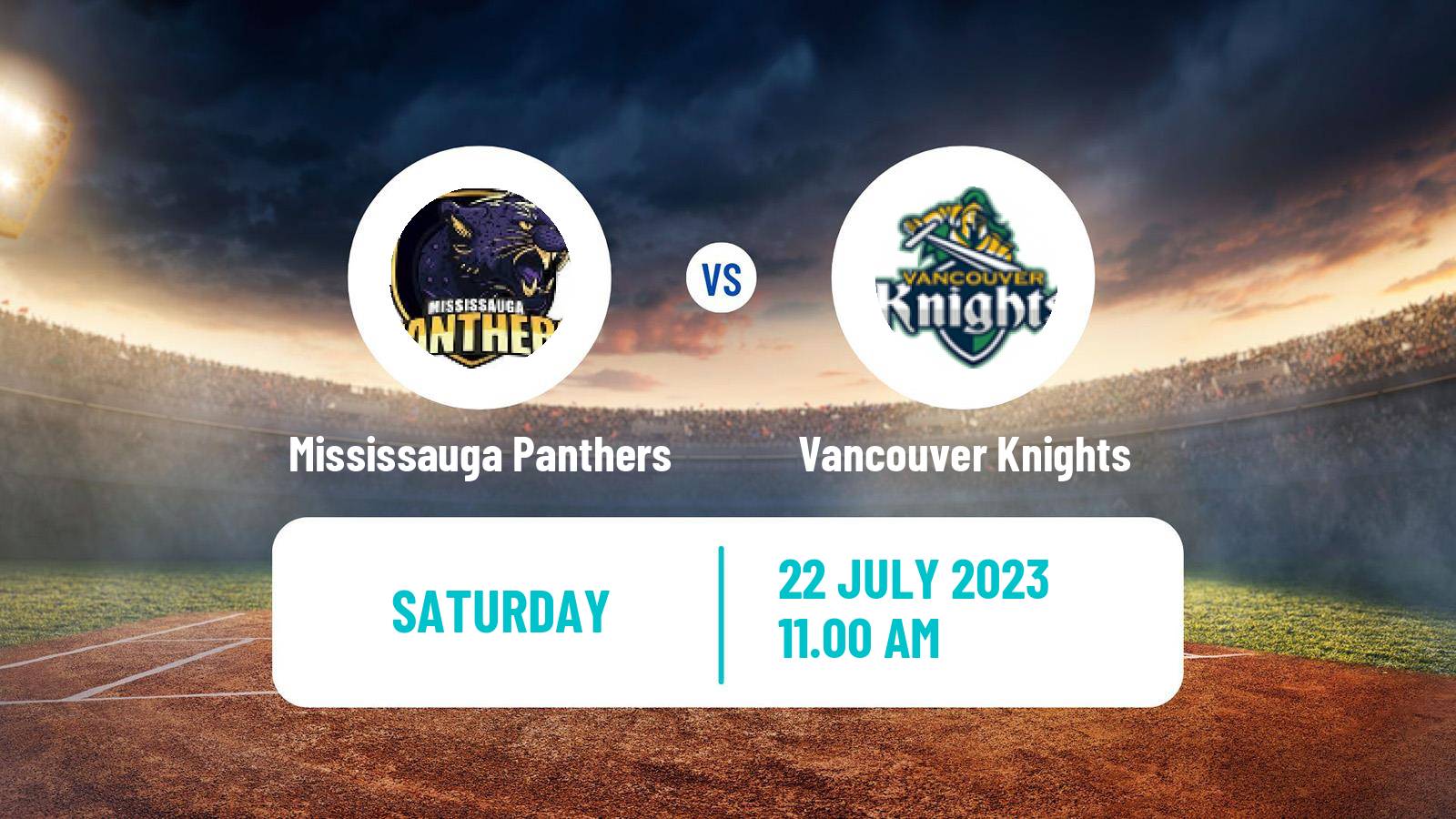 Cricket Canadian Global T20 Mississauga Panthers - Vancouver Knights