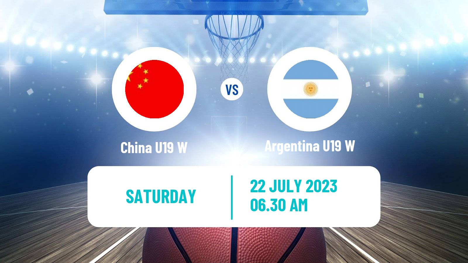 Basketball World Championship U19 Basketball Women China U19 W - Argentina U19 W