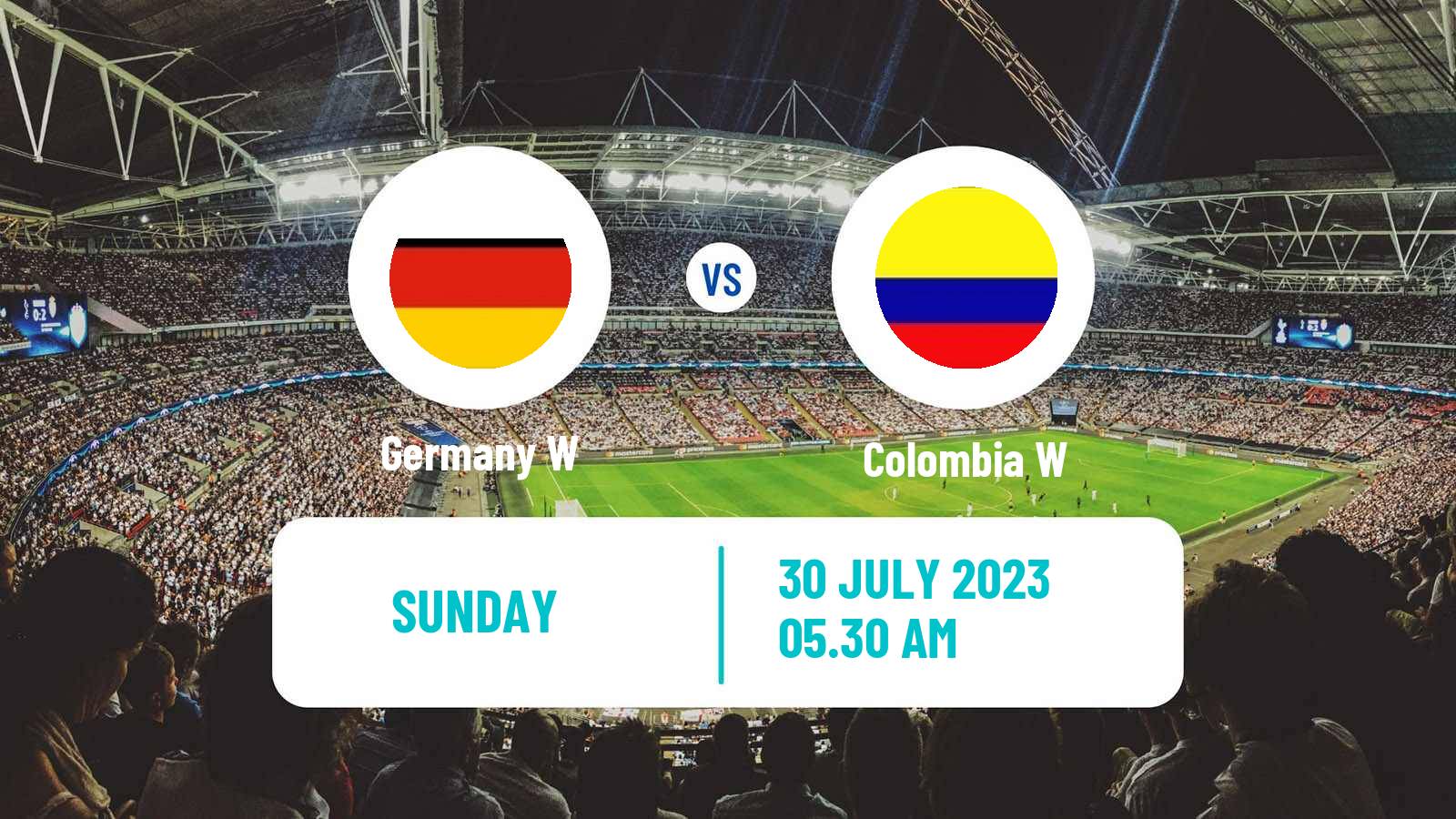 Soccer FIFA World Cup Women Germany W - Colombia W