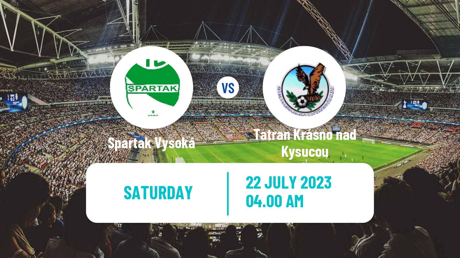 Soccer Slovak Cup Spartak Vysoká - Tatran Krásno nad Kysucou