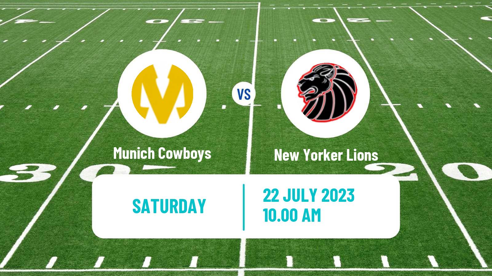 American football German GFL Munich Cowboys - New Yorker Lions