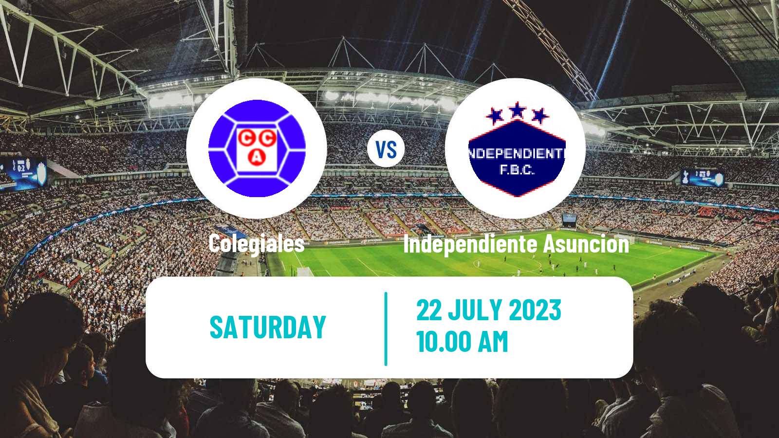 Soccer Paraguayan Division Intermedia Colegiales - Independiente Asuncion