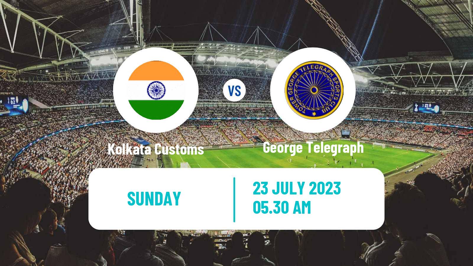 Soccer Calcutta Premier Division Kolkata Customs - George Telegraph
